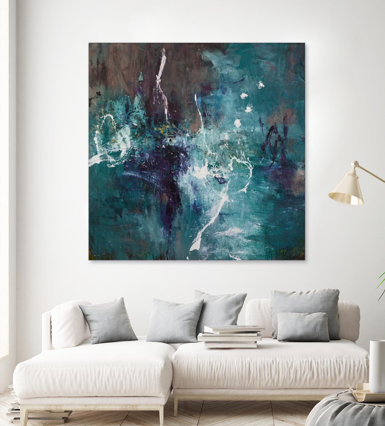 New Emergence by Doris Savard on GIANT ART - blue abstract