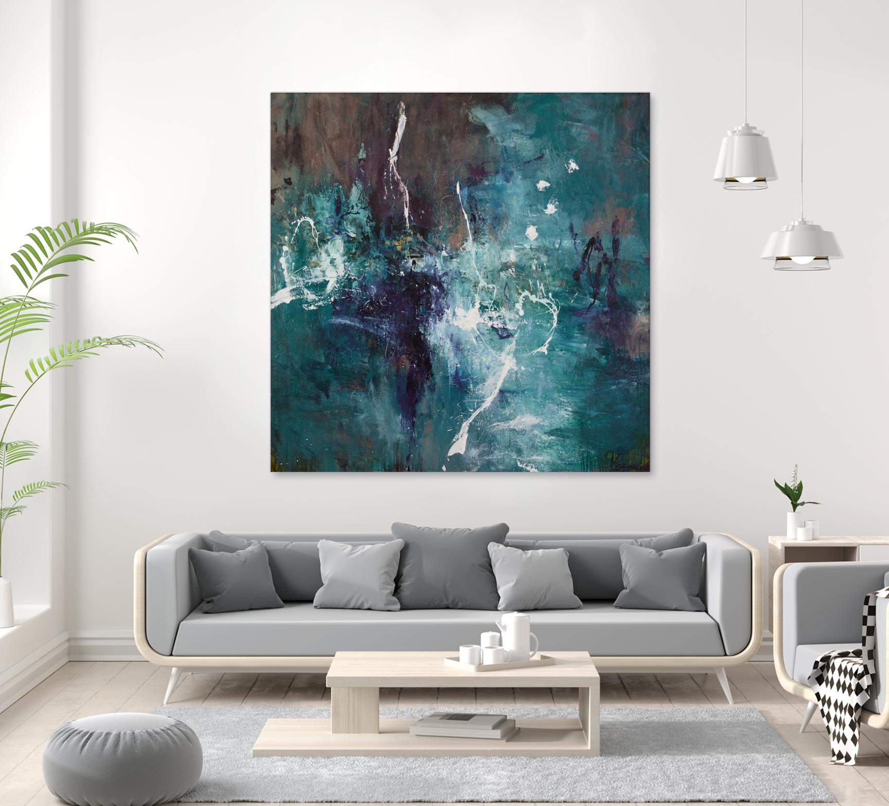 New Emergence by Doris Savard on GIANT ART - blue abstract