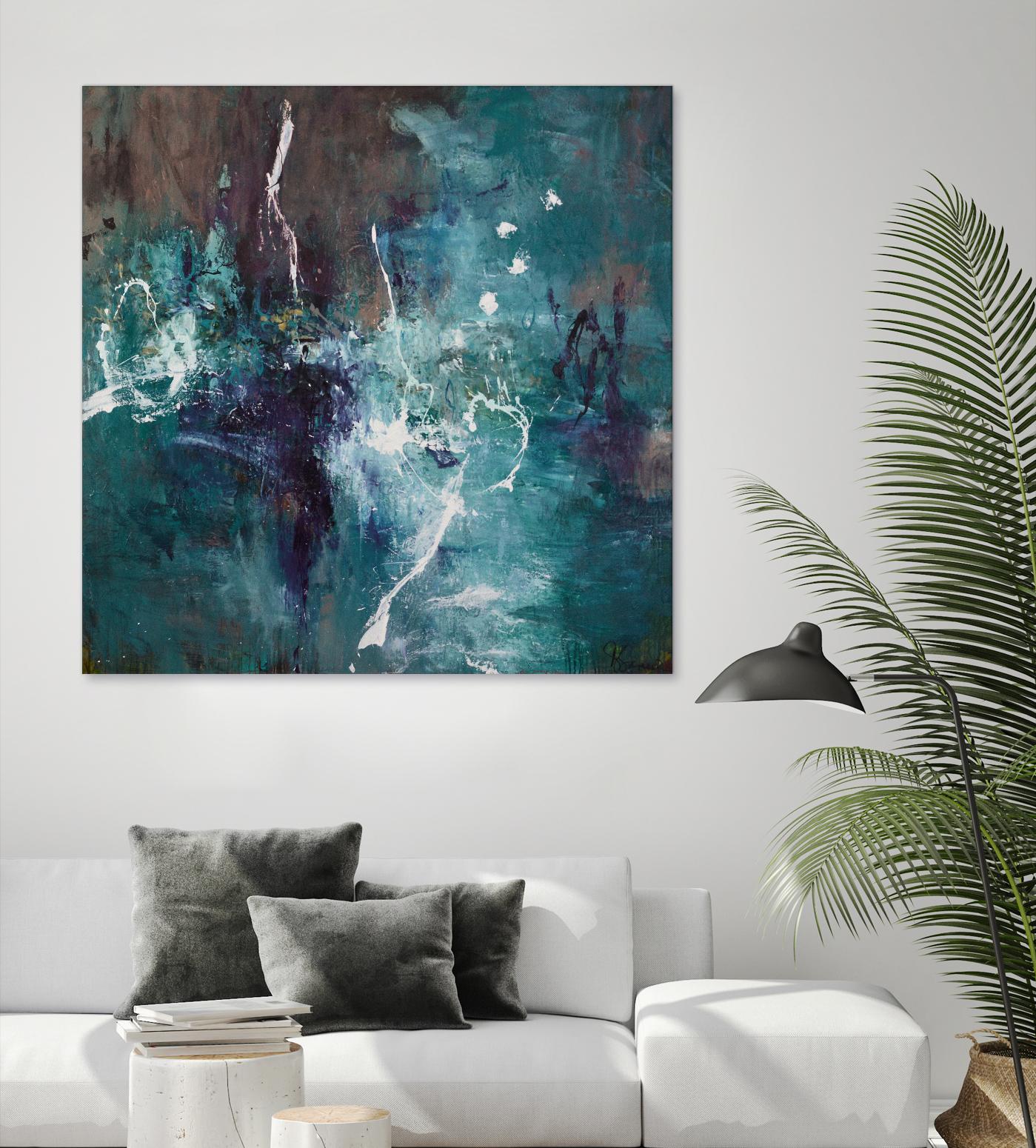 New Emergence by Doris Savard on GIANT ART - blue abstract