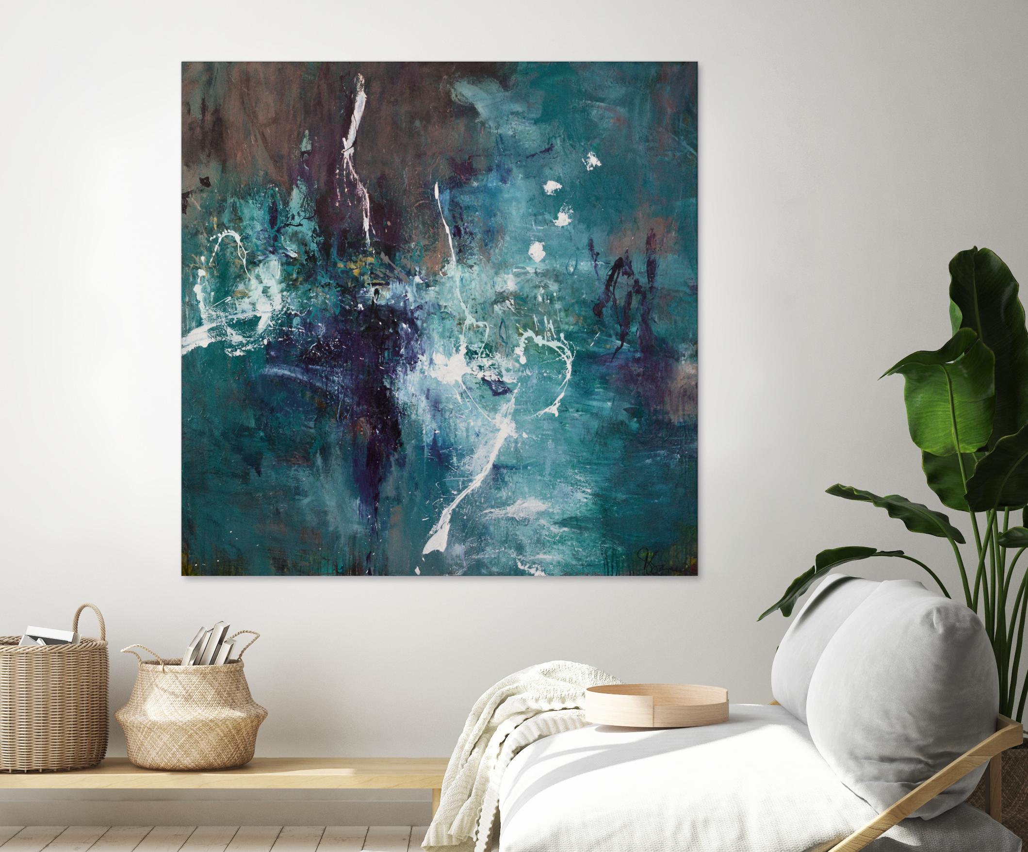 New Emergence by Doris Savard on GIANT ART - blue abstract