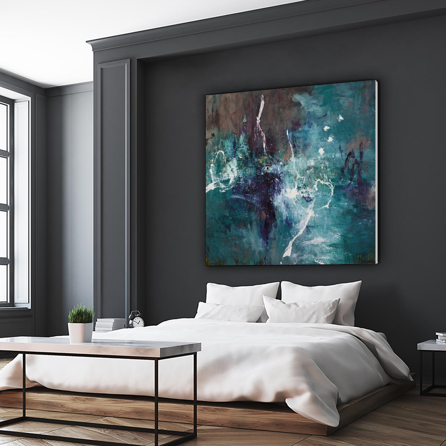 New Emergence by Doris Savard on GIANT ART - blue abstract