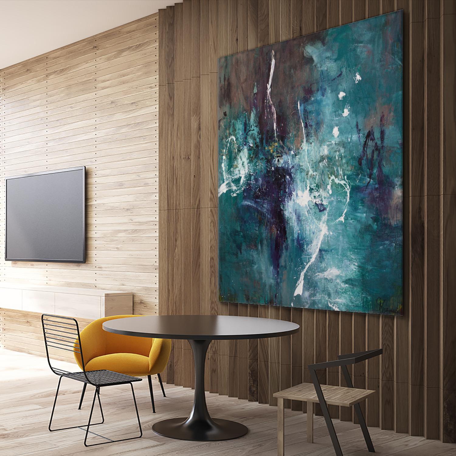 New Emergence by Doris Savard on GIANT ART - blue abstract