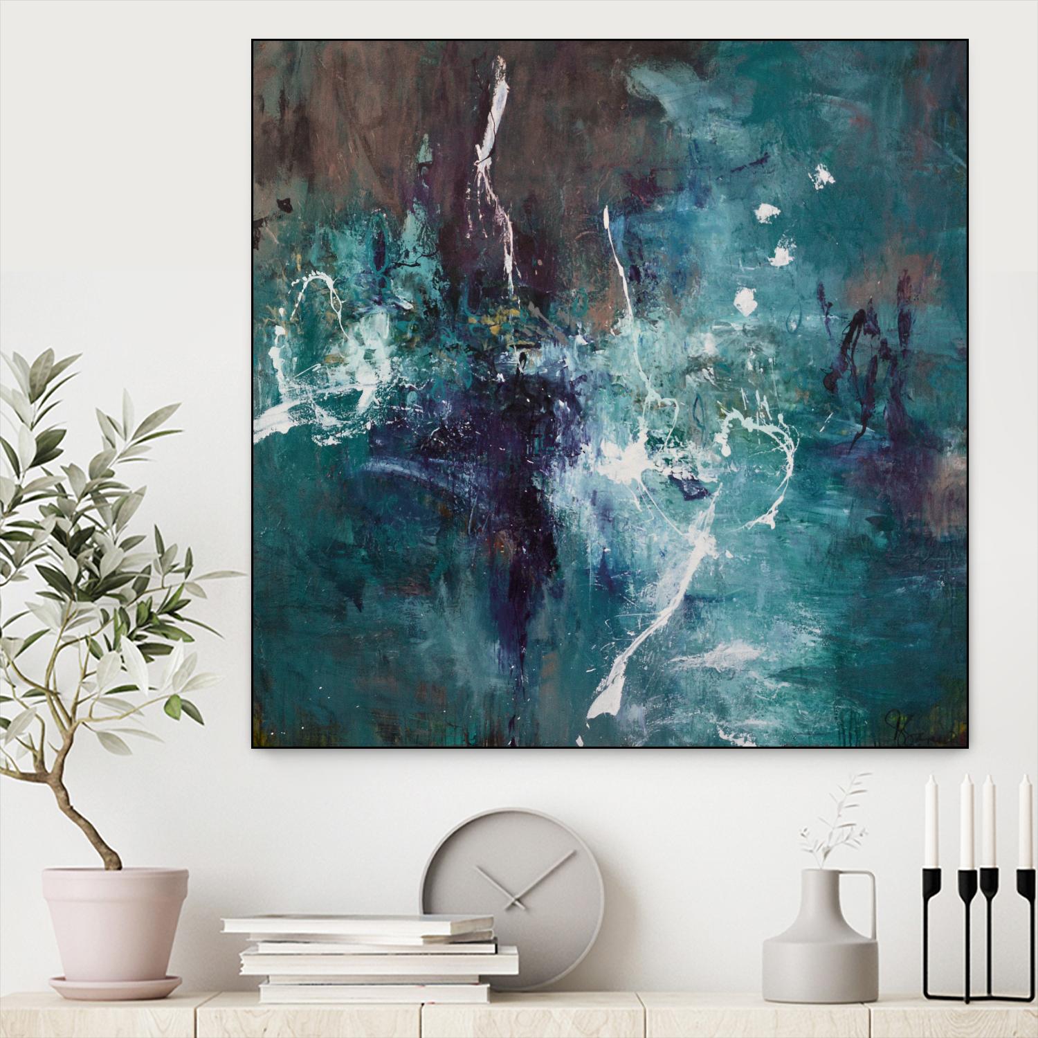 New Emergence by Doris Savard on GIANT ART - blue abstract