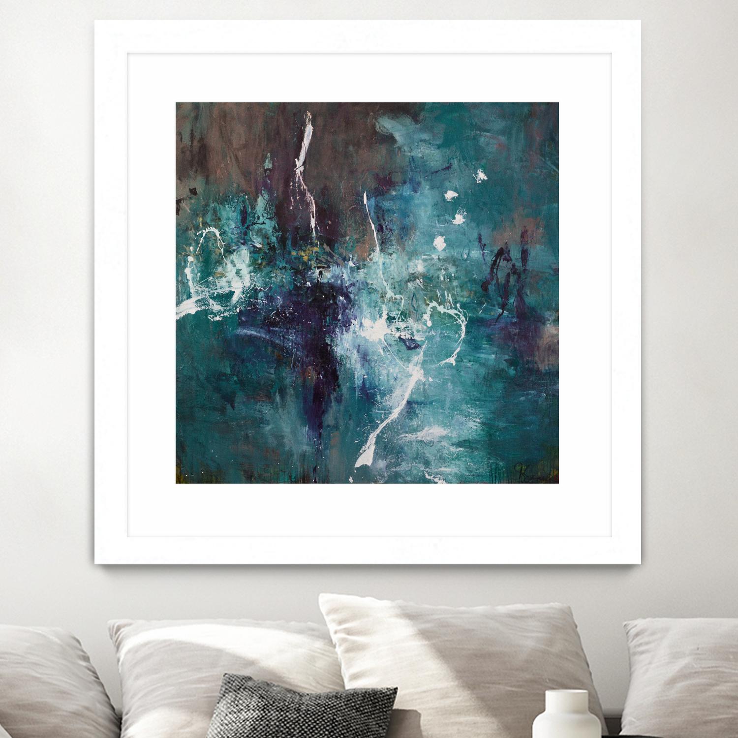 New Emergence by Doris Savard on GIANT ART - blue abstract