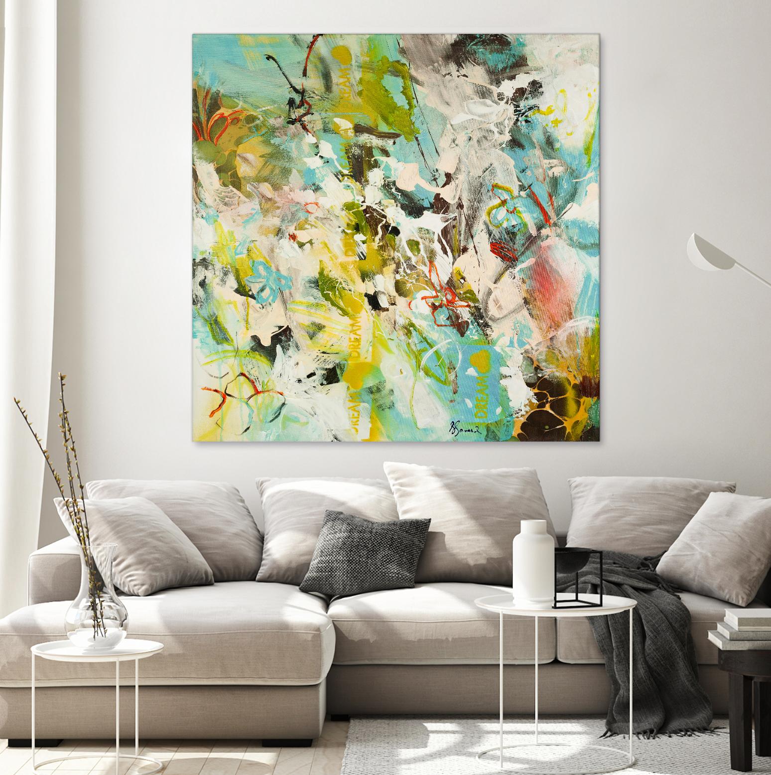 Sweet Dream I by Doris Savard on GIANT ART - pink abstract