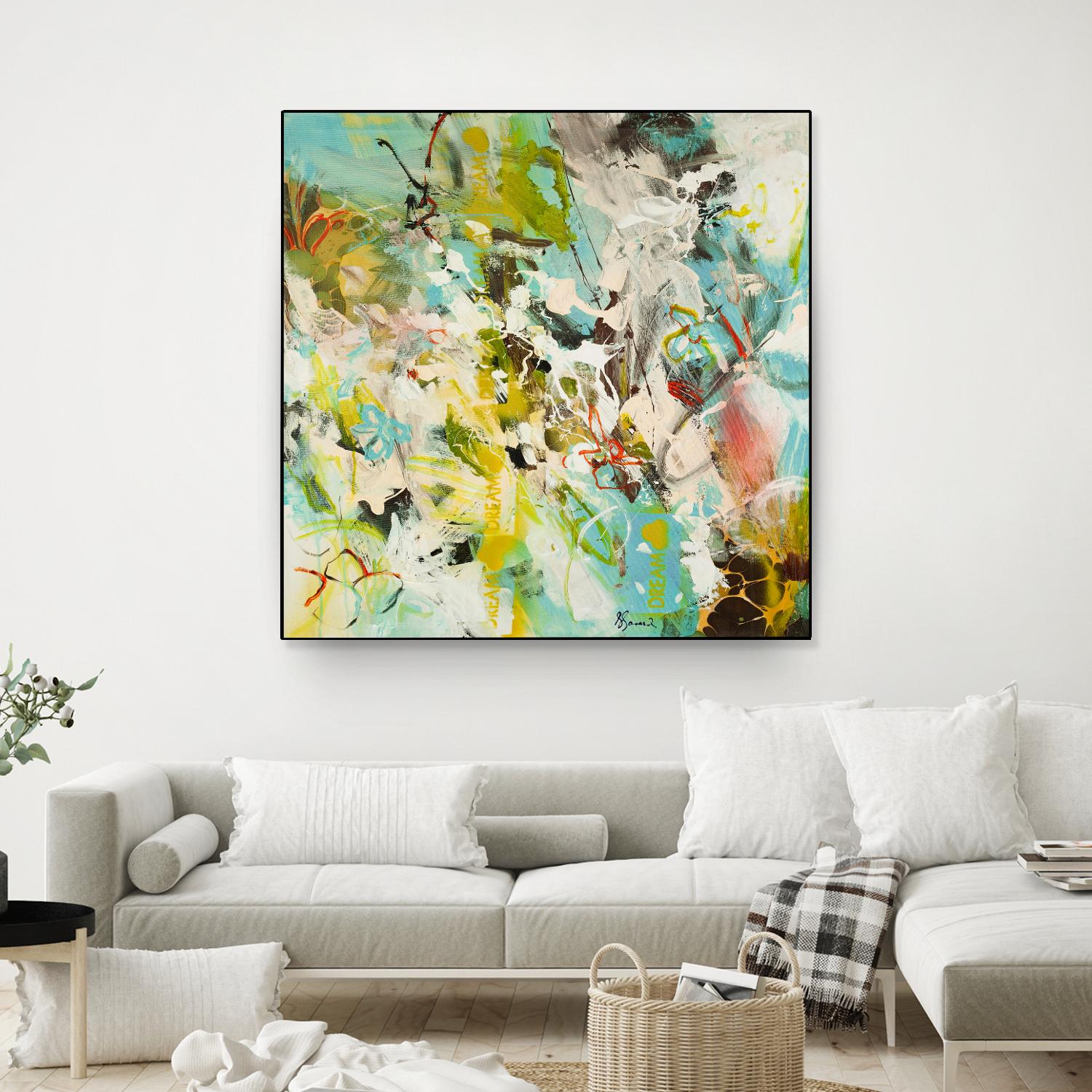 Sweet Dream I by Doris Savard on GIANT ART - pink abstract