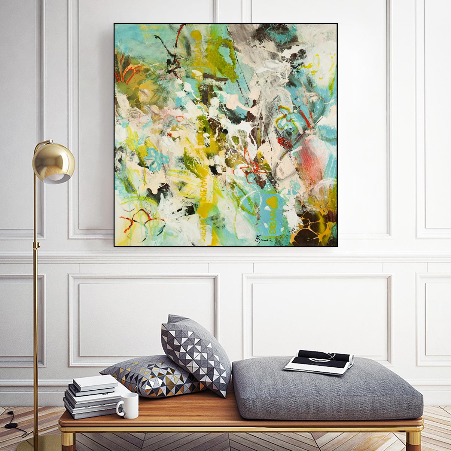 Sweet Dream I by Doris Savard on GIANT ART - pink abstract