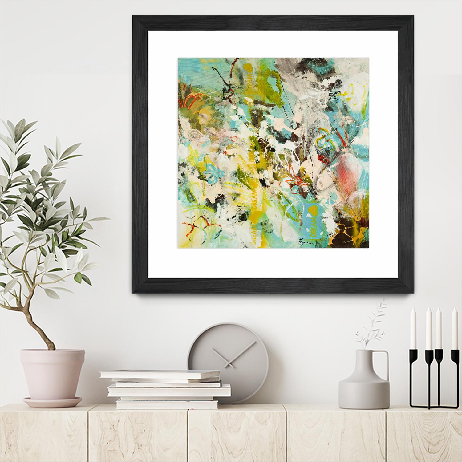 Sweet Dream I by Doris Savard on GIANT ART - pink abstract