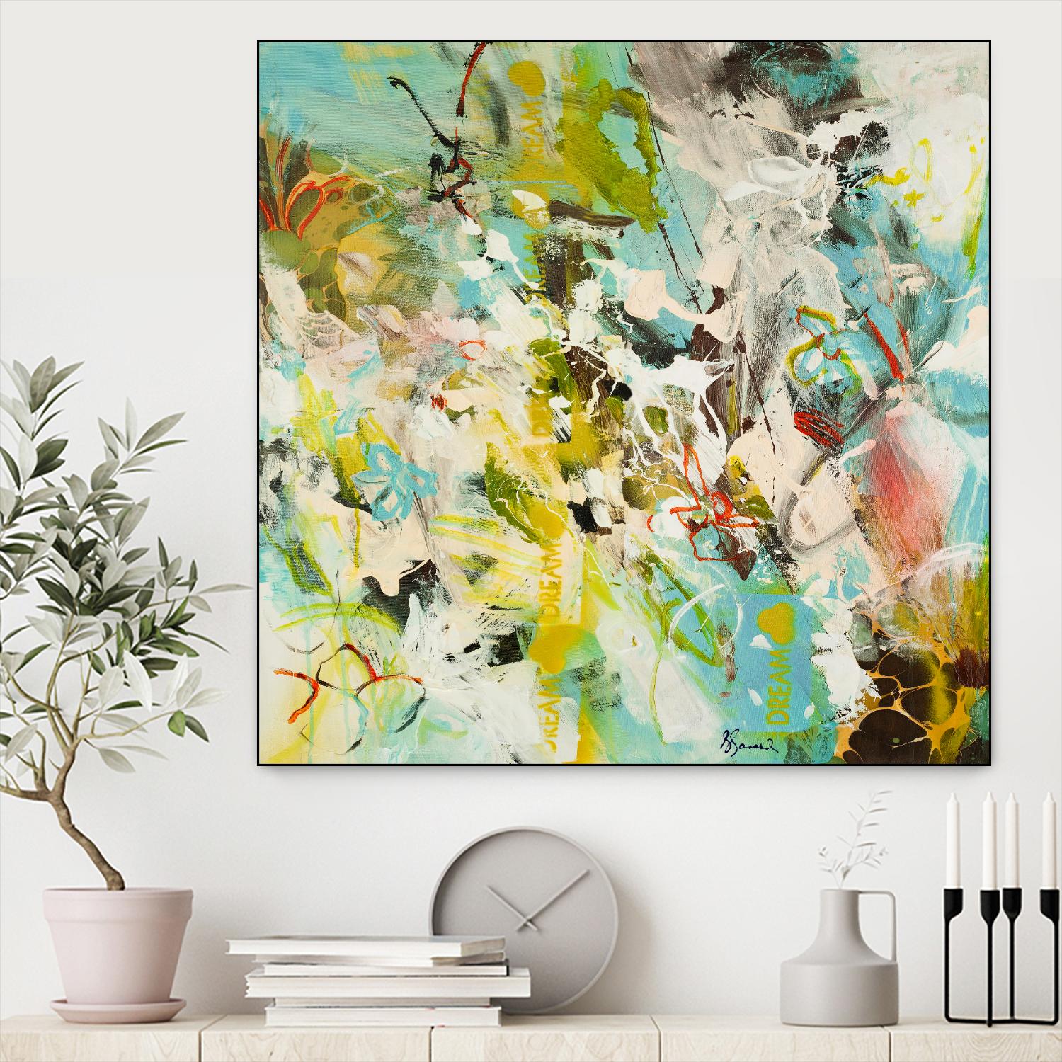 Sweet Dream I by Doris Savard on GIANT ART - pink abstract