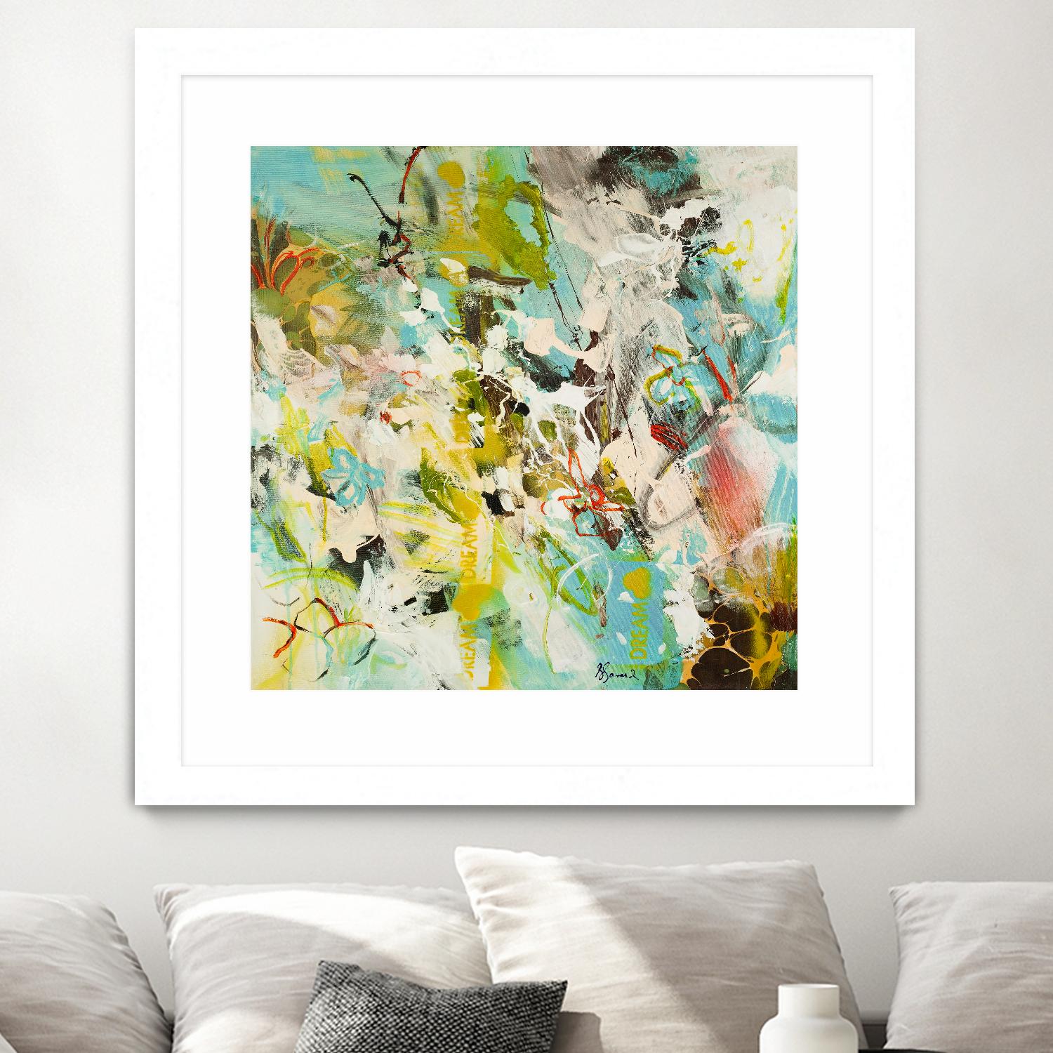 Sweet Dream I by Doris Savard on GIANT ART - pink abstract