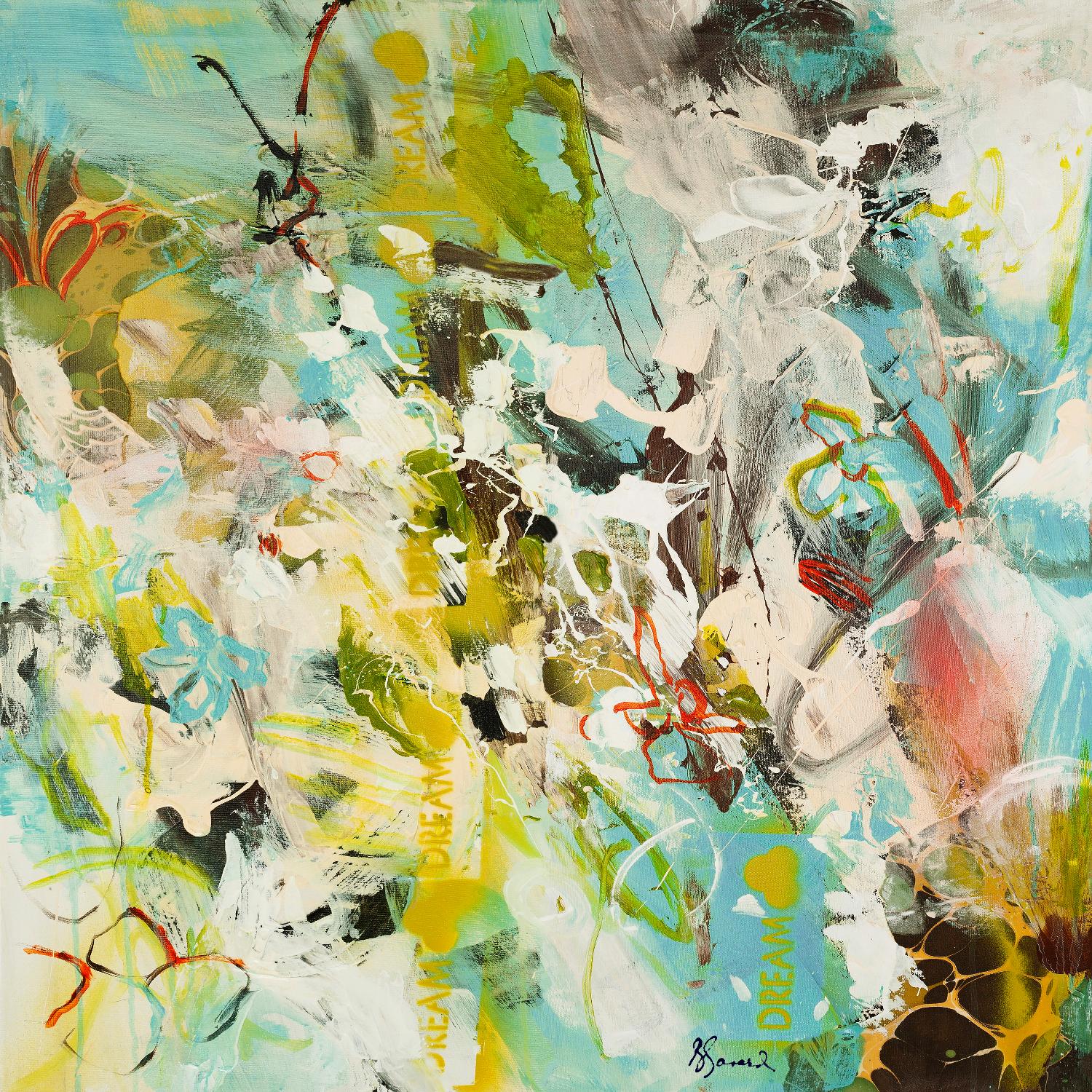 Sweet Dream I by Doris Savard on GIANT ART - pink abstract