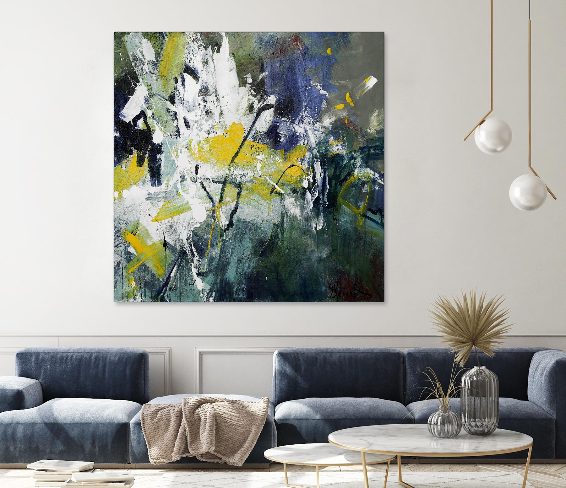 New Sparkle by Doris Savard on GIANT ART - green abstract