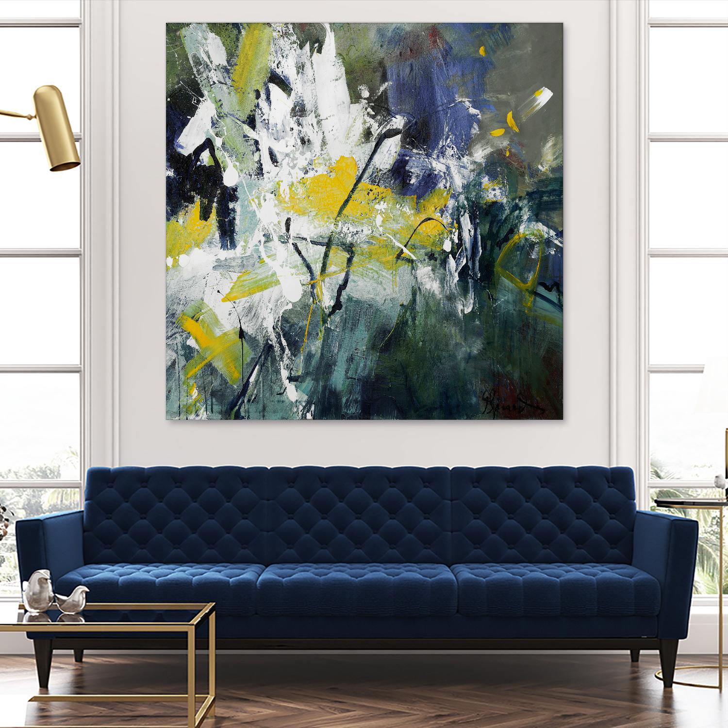 New Sparkle by Doris Savard on GIANT ART - green abstract