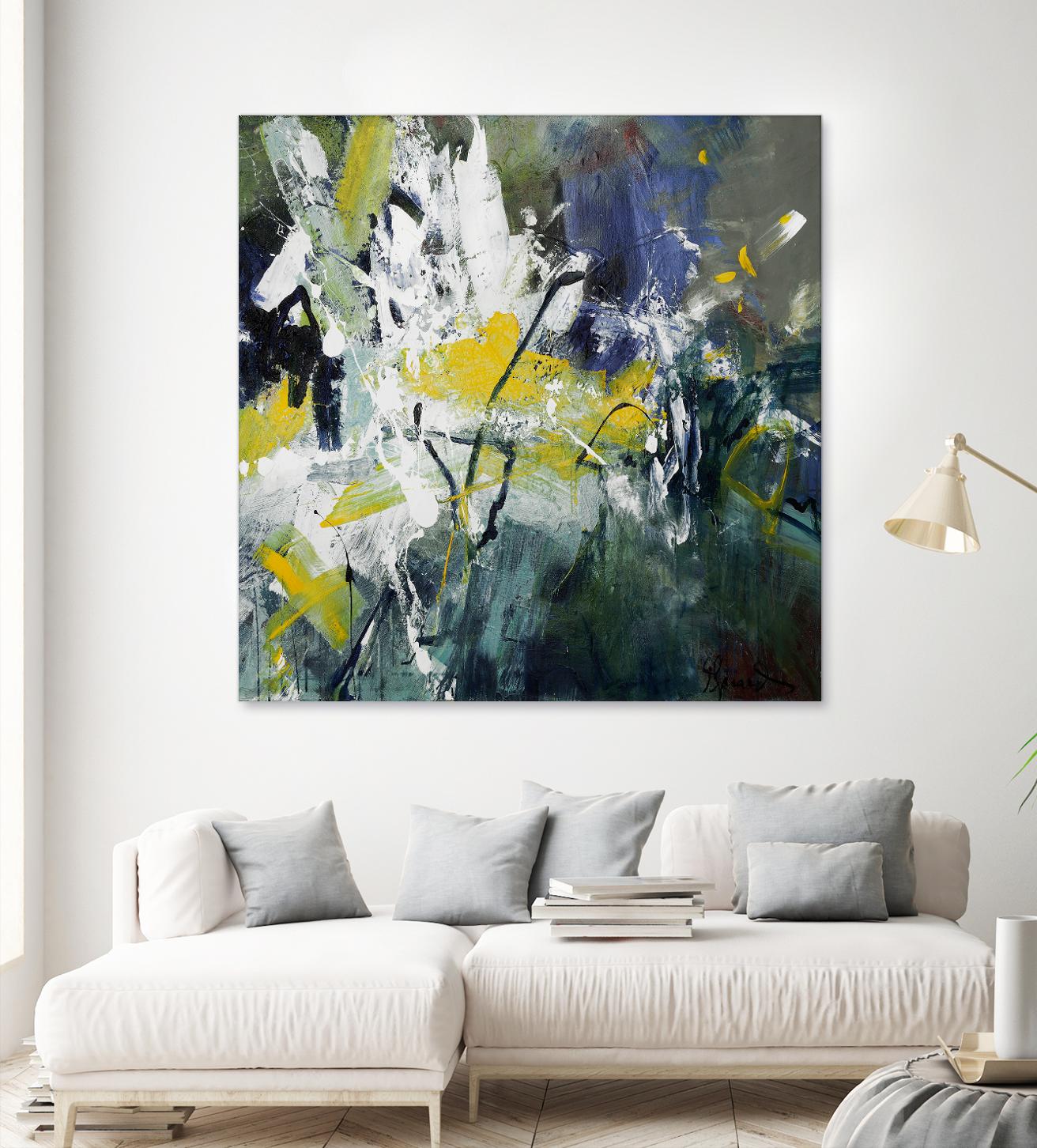 New Sparkle by Doris Savard on GIANT ART - green abstract