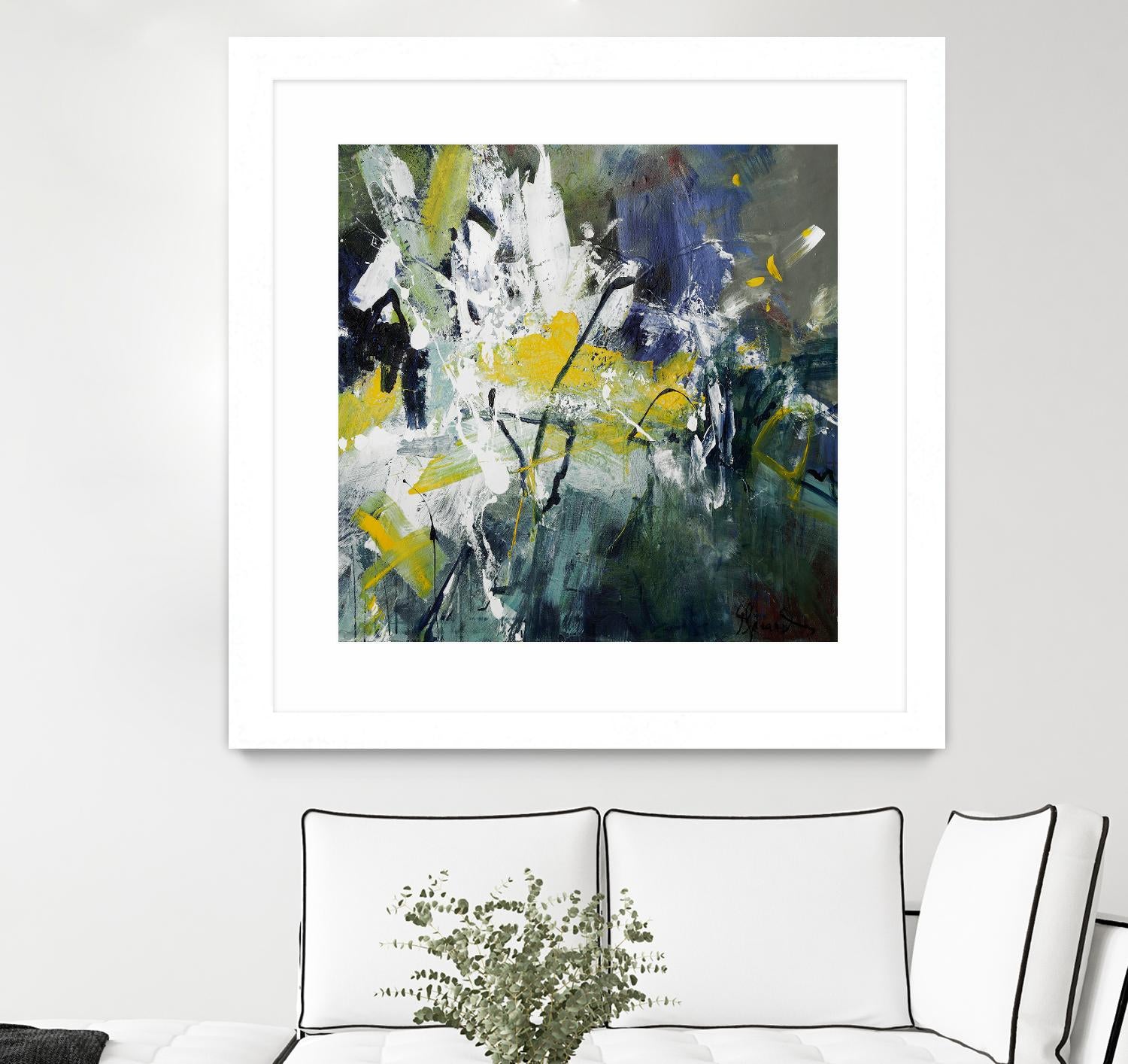 New Sparkle by Doris Savard on GIANT ART - green abstract