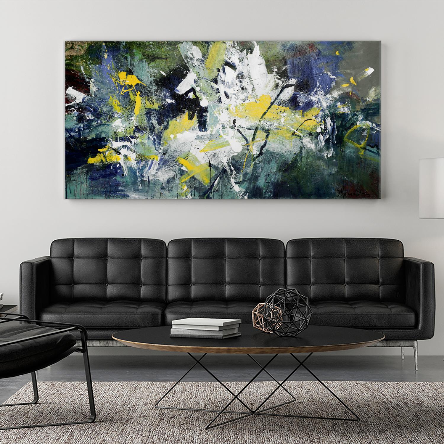 Sparkle by Doris Savard on GIANT ART - green abstract savard