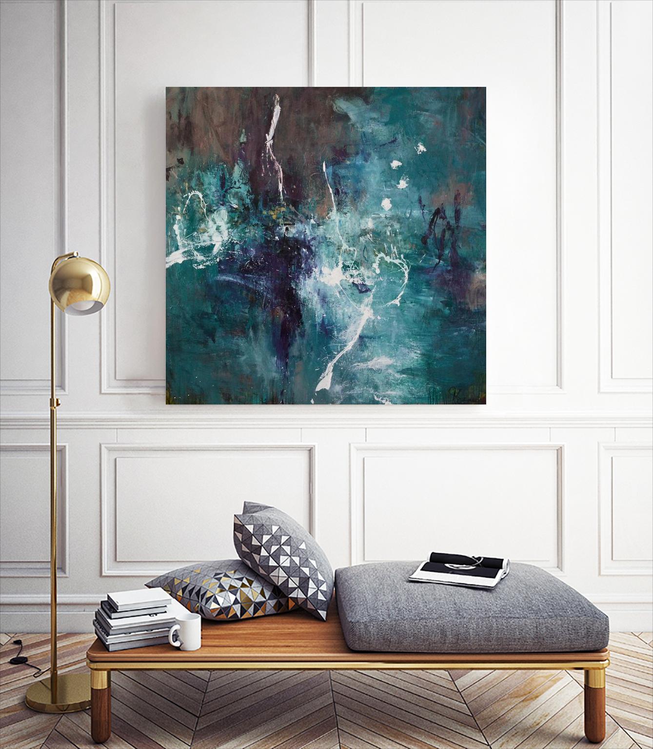 New Emergence by Doris Savard on GIANT ART - blue abstract