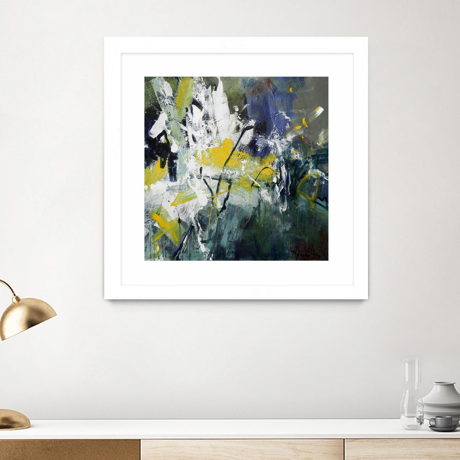 New Sparkle by Doris Savard on GIANT ART - green abstract