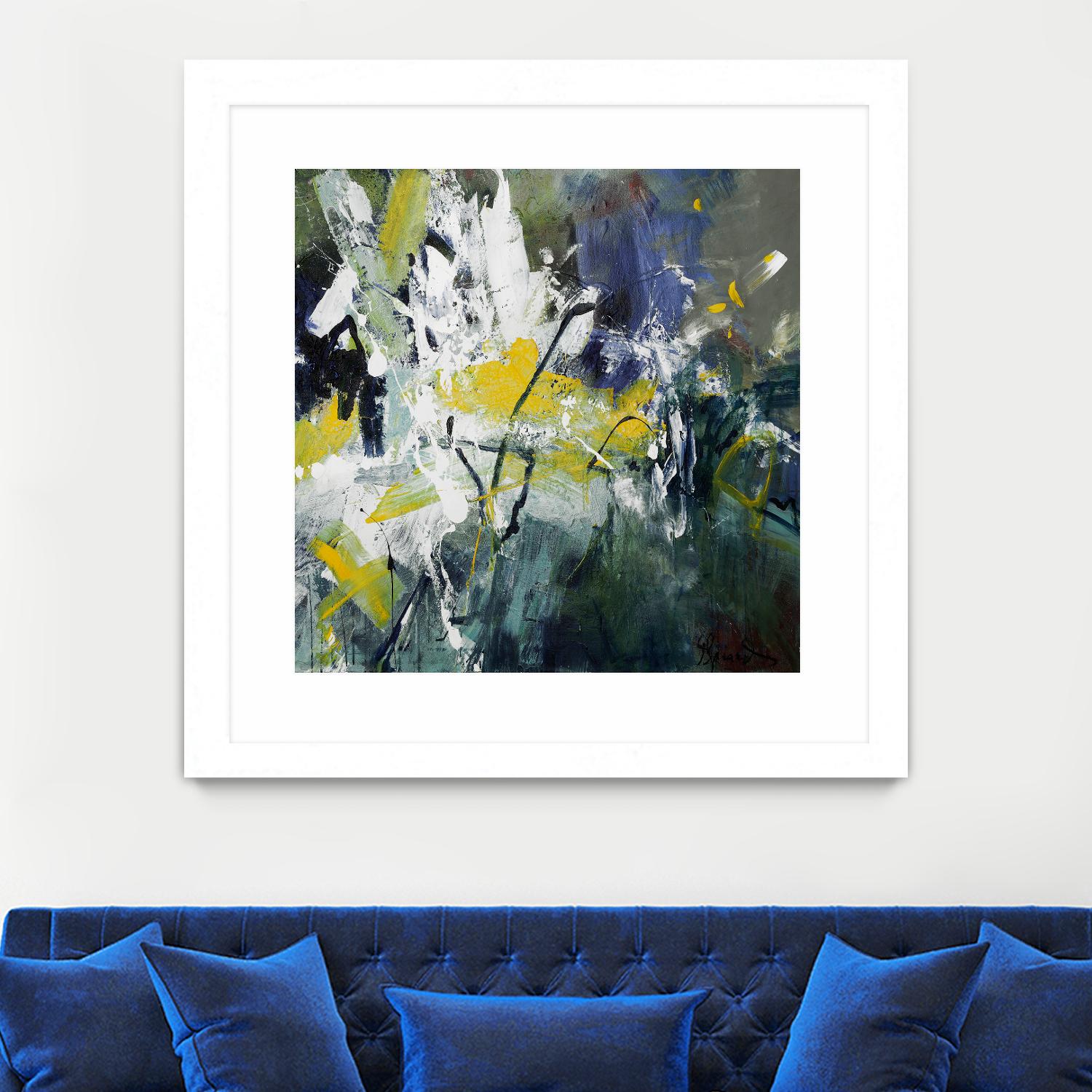 New Sparkle by Doris Savard on GIANT ART - green abstract