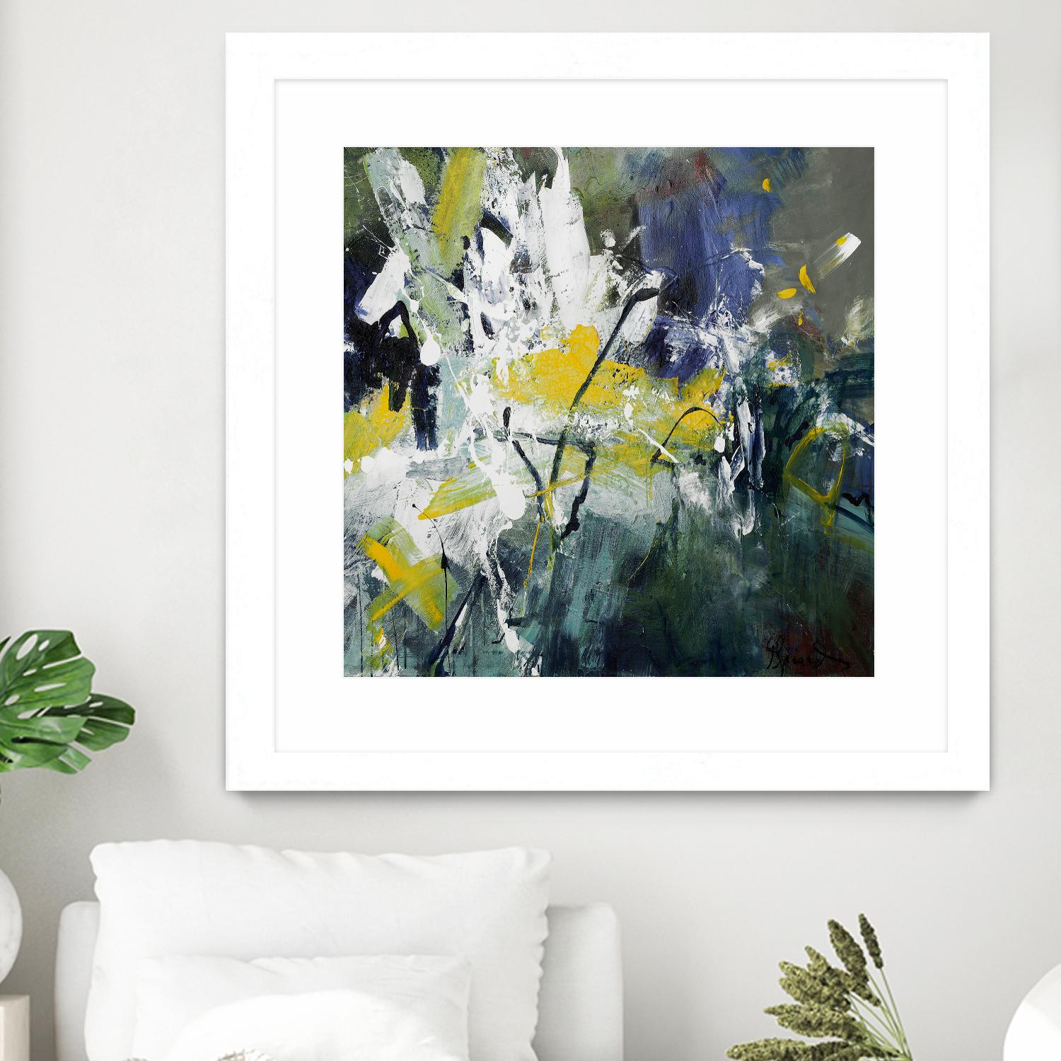 New Sparkle by Doris Savard on GIANT ART - green abstract