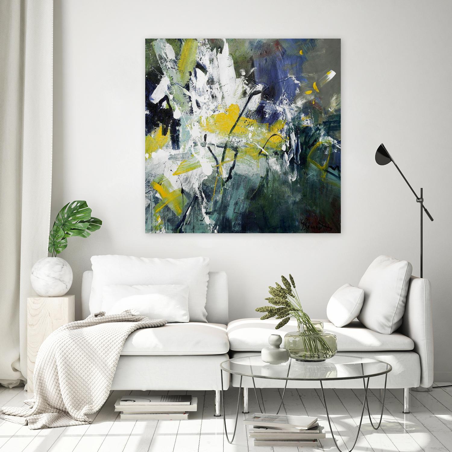 New Sparkle by Doris Savard on GIANT ART - green abstract