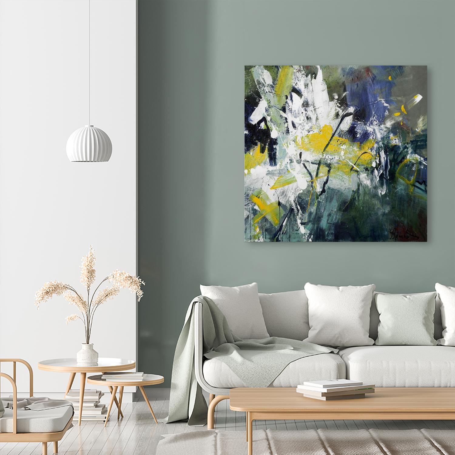 New Sparkle by Doris Savard on GIANT ART - green abstract