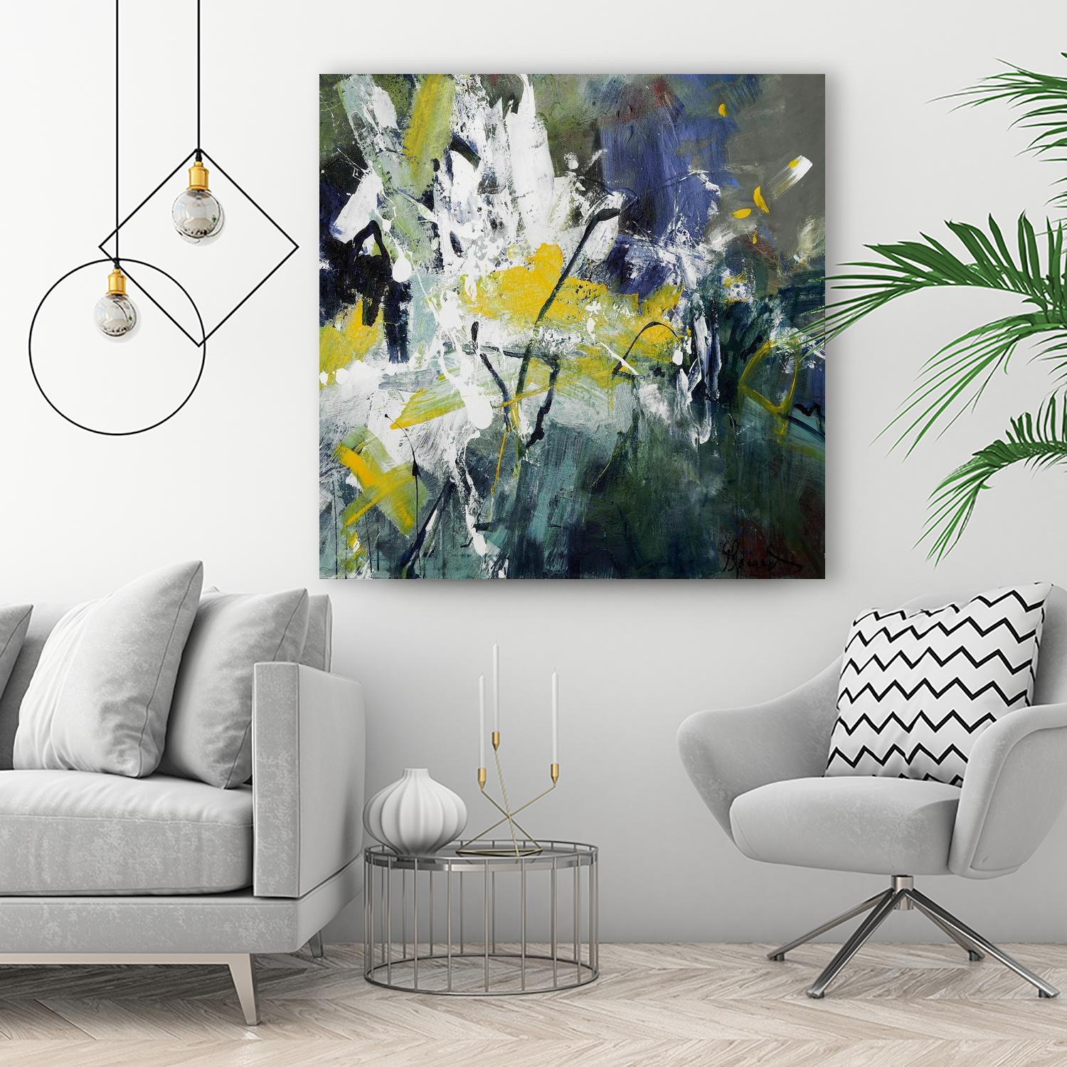 New Sparkle by Doris Savard on GIANT ART - green abstract