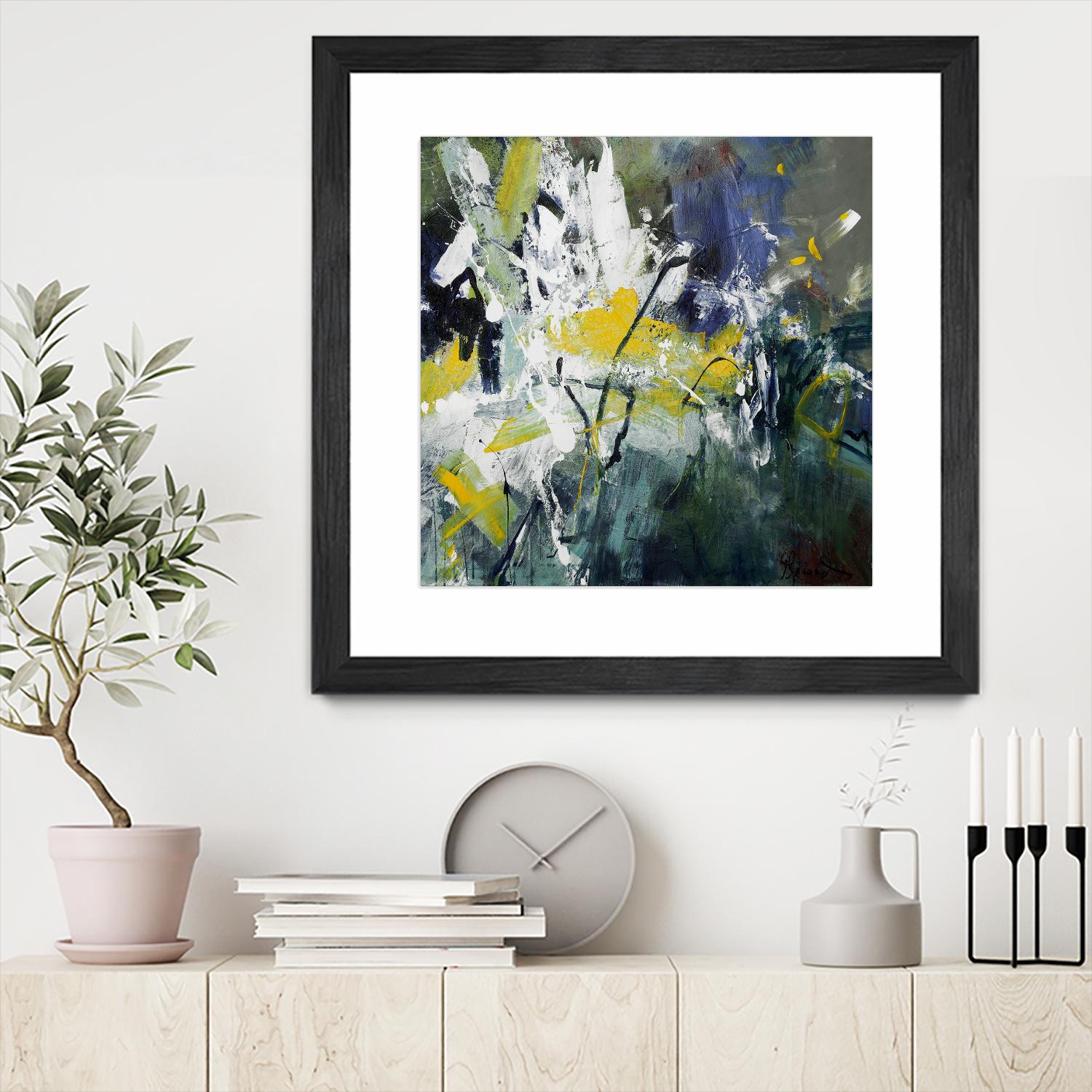 New Sparkle by Doris Savard on GIANT ART - green abstract