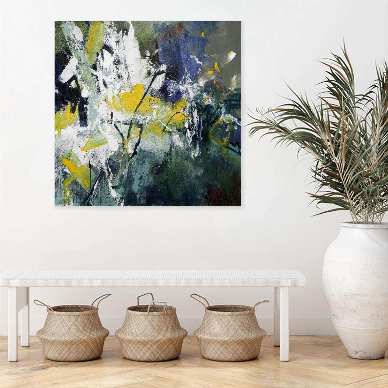 New Sparkle by Doris Savard on GIANT ART - green abstract