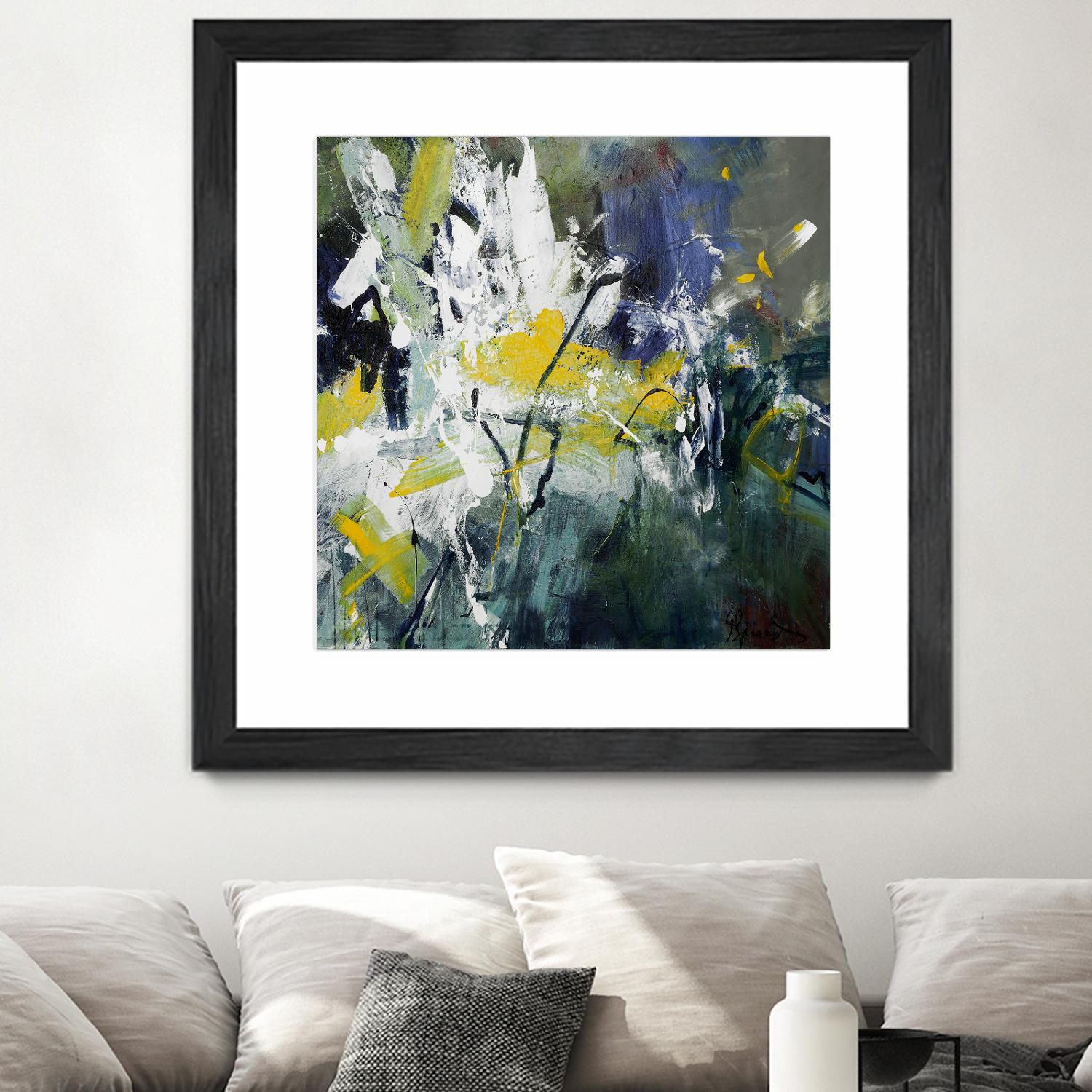 New Sparkle by Doris Savard on GIANT ART - green abstract