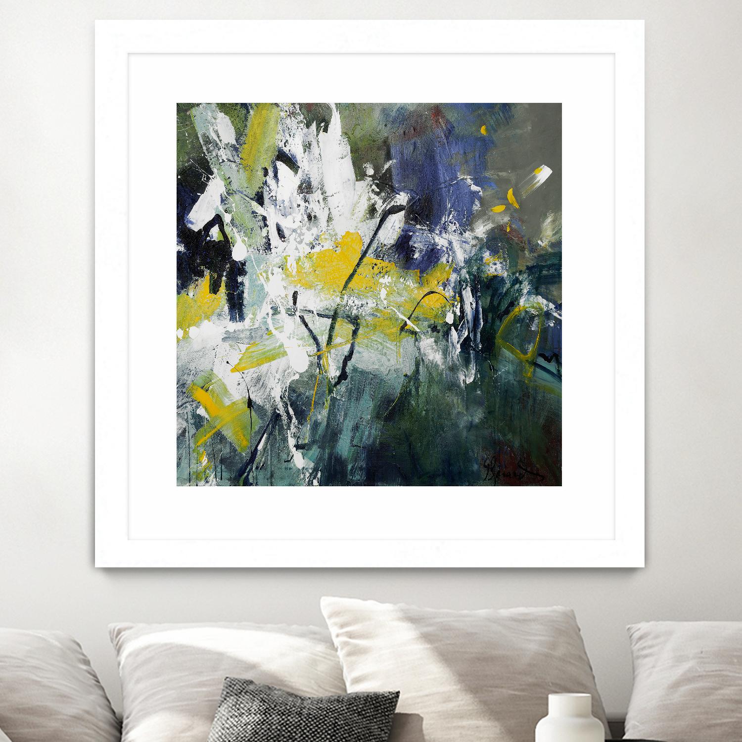 New Sparkle by Doris Savard on GIANT ART - green abstract