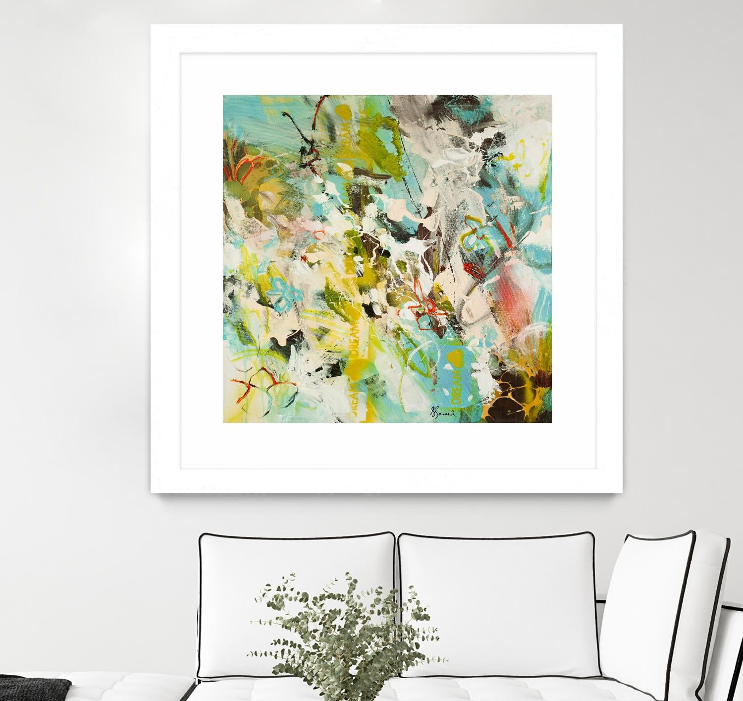 Sweet Dream I by Doris Savard on GIANT ART - pink abstract