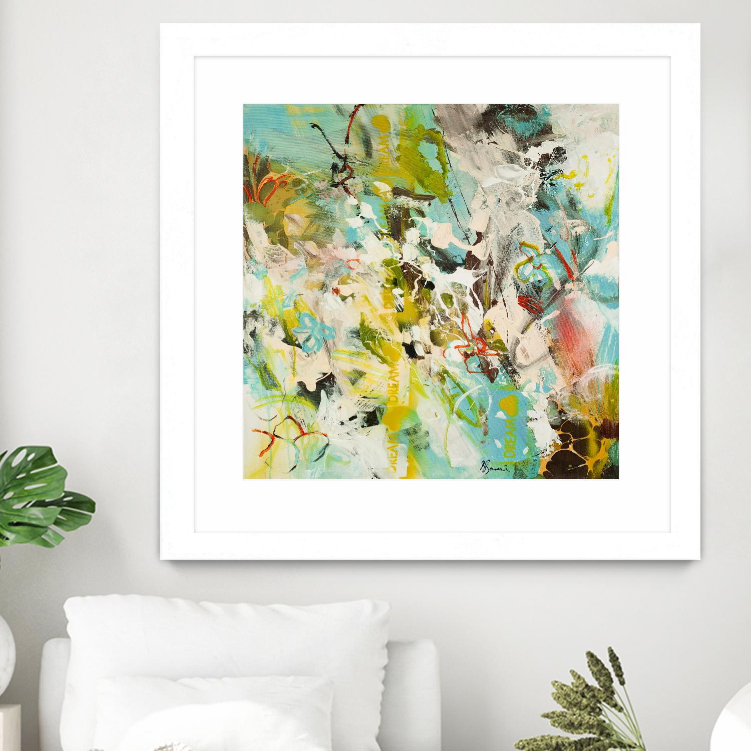 Sweet Dream I by Doris Savard on GIANT ART - pink abstract