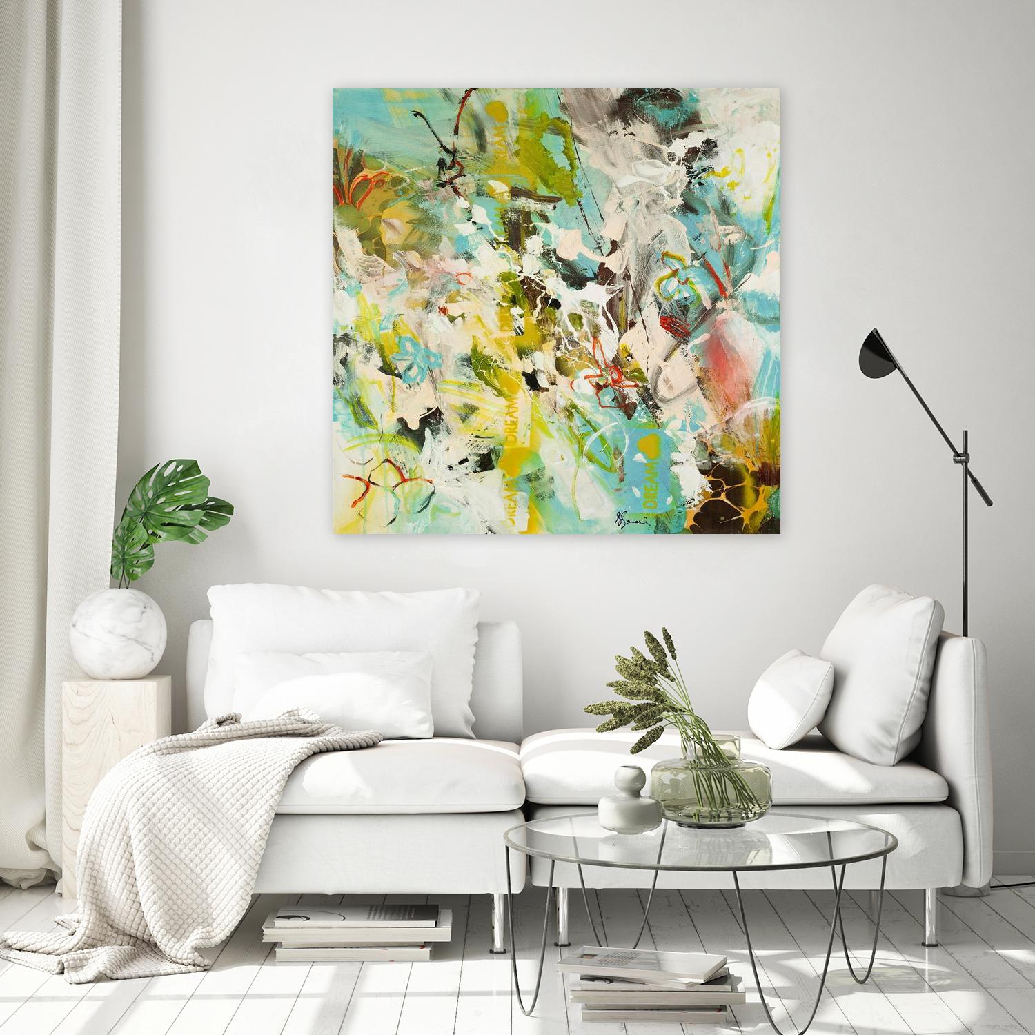 Sweet Dream I by Doris Savard on GIANT ART - pink abstract