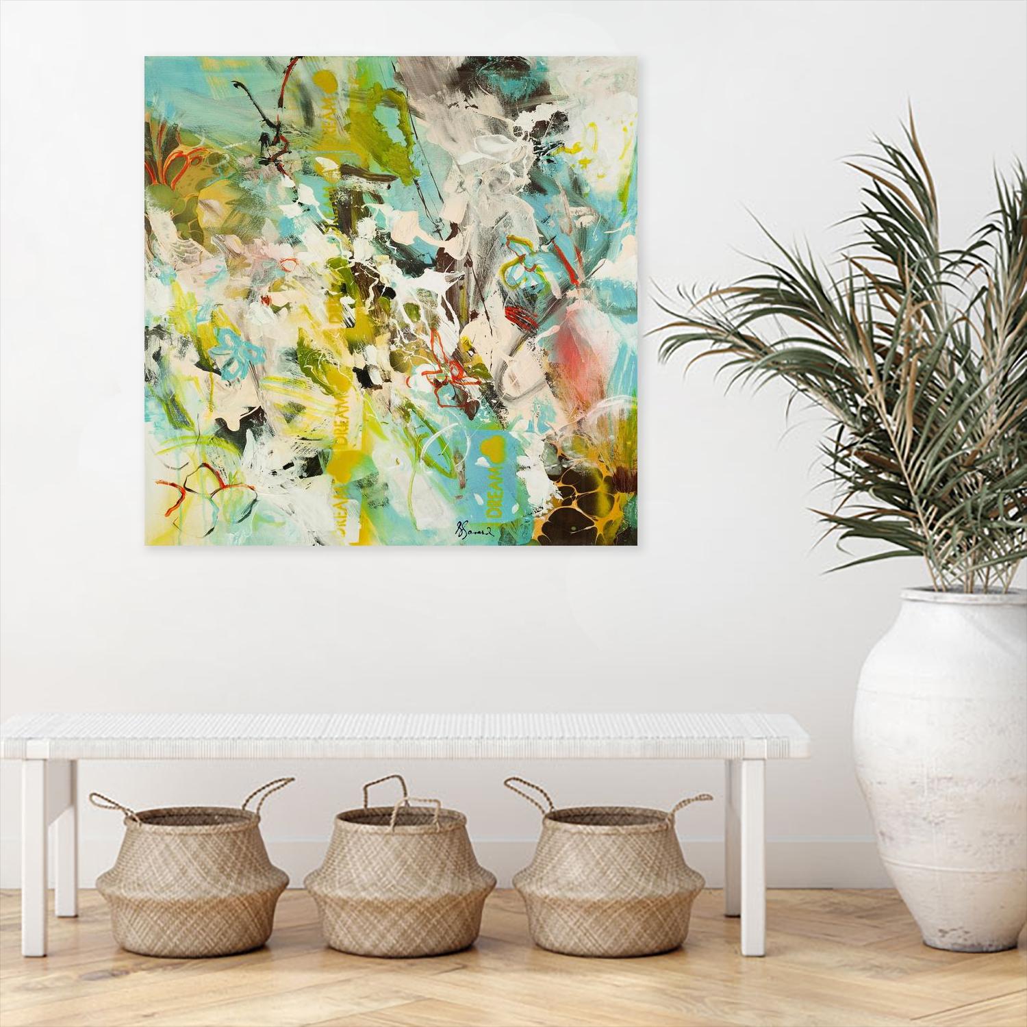 Sweet Dream I by Doris Savard on GIANT ART - pink abstract