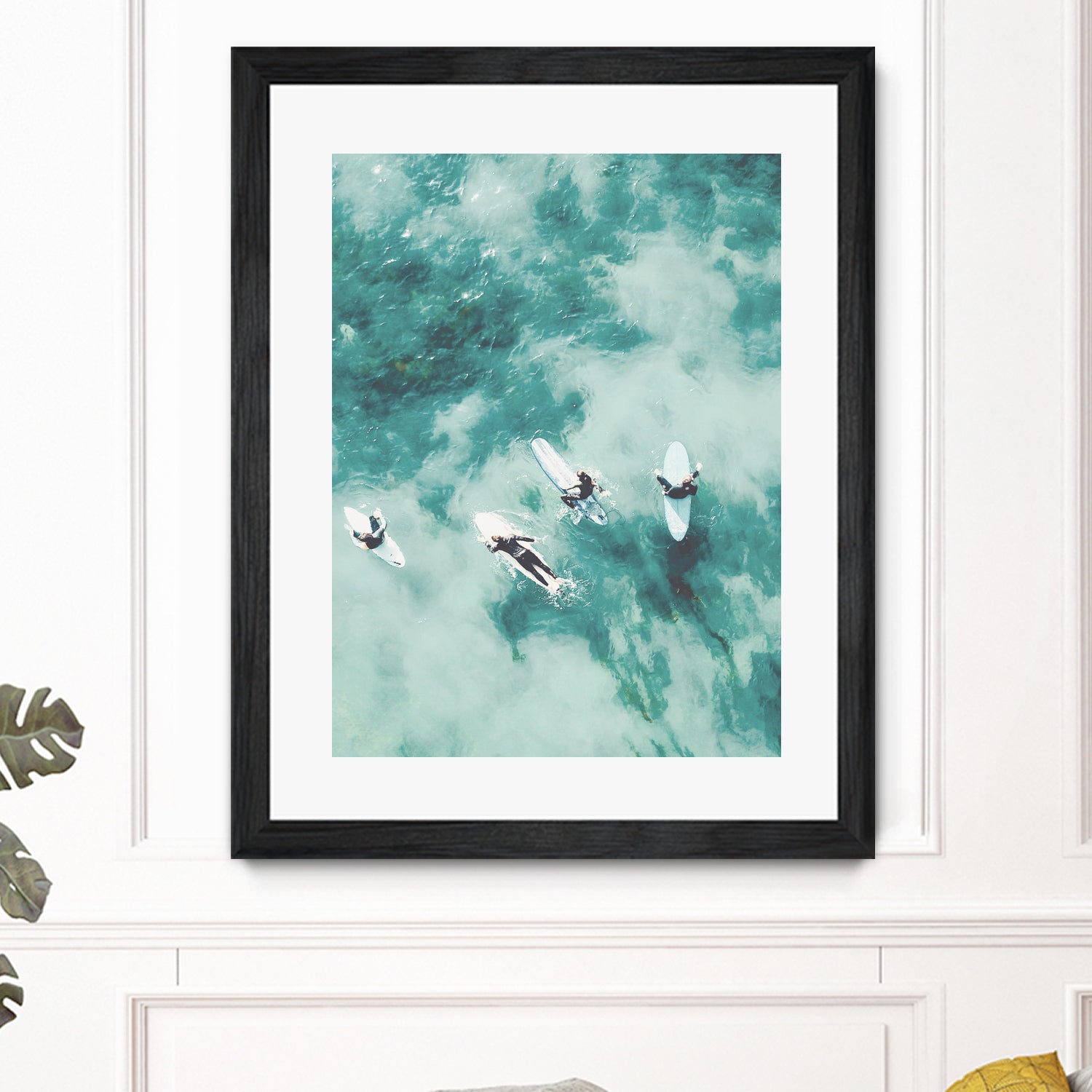 Surfers I by Unknown on GIANT ART - blue coastal ocean