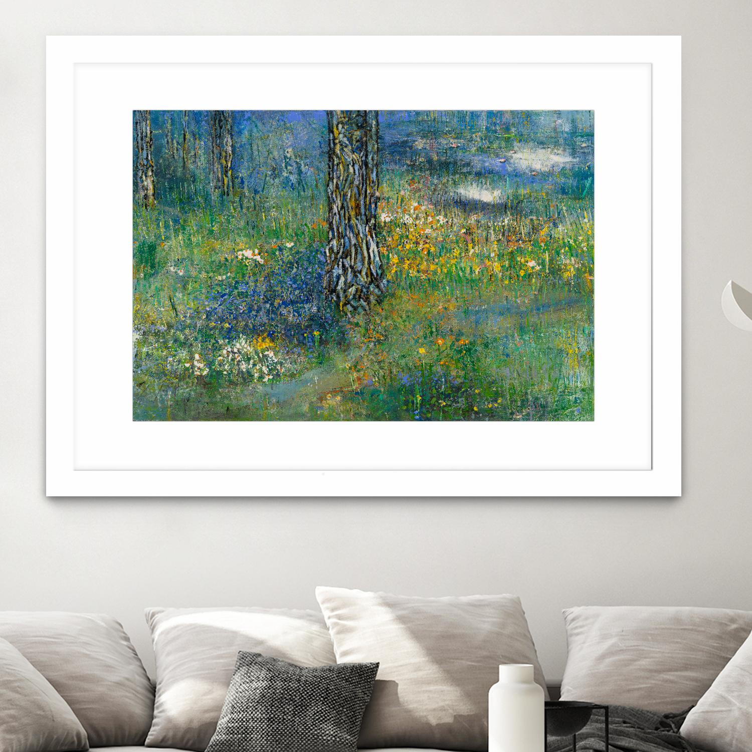 Spring Dreaming by Diane Lambin on GIANT ART - green abstract forest