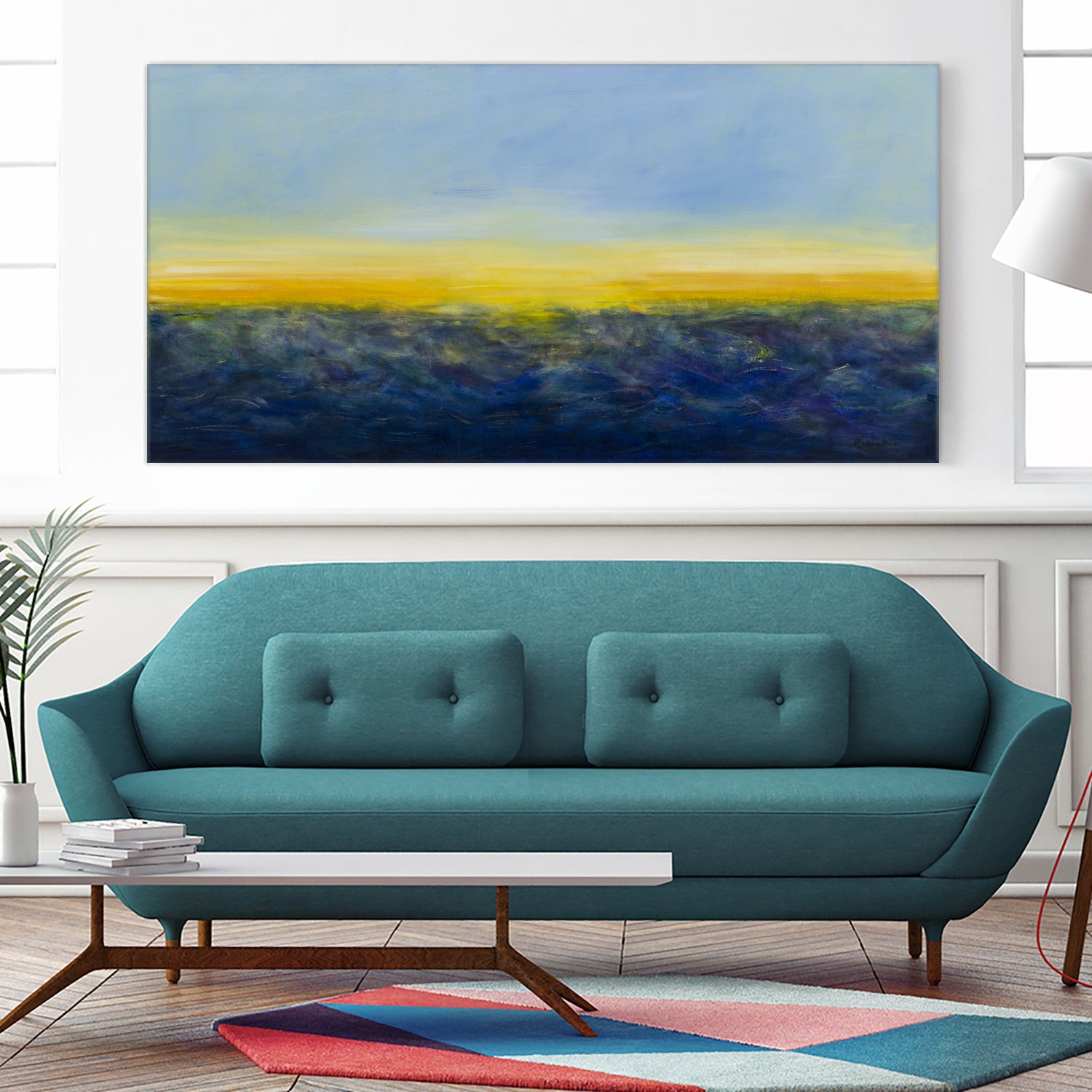 Ocean mood by Diane Lambin on GIANT ART - blue abstract ocean
