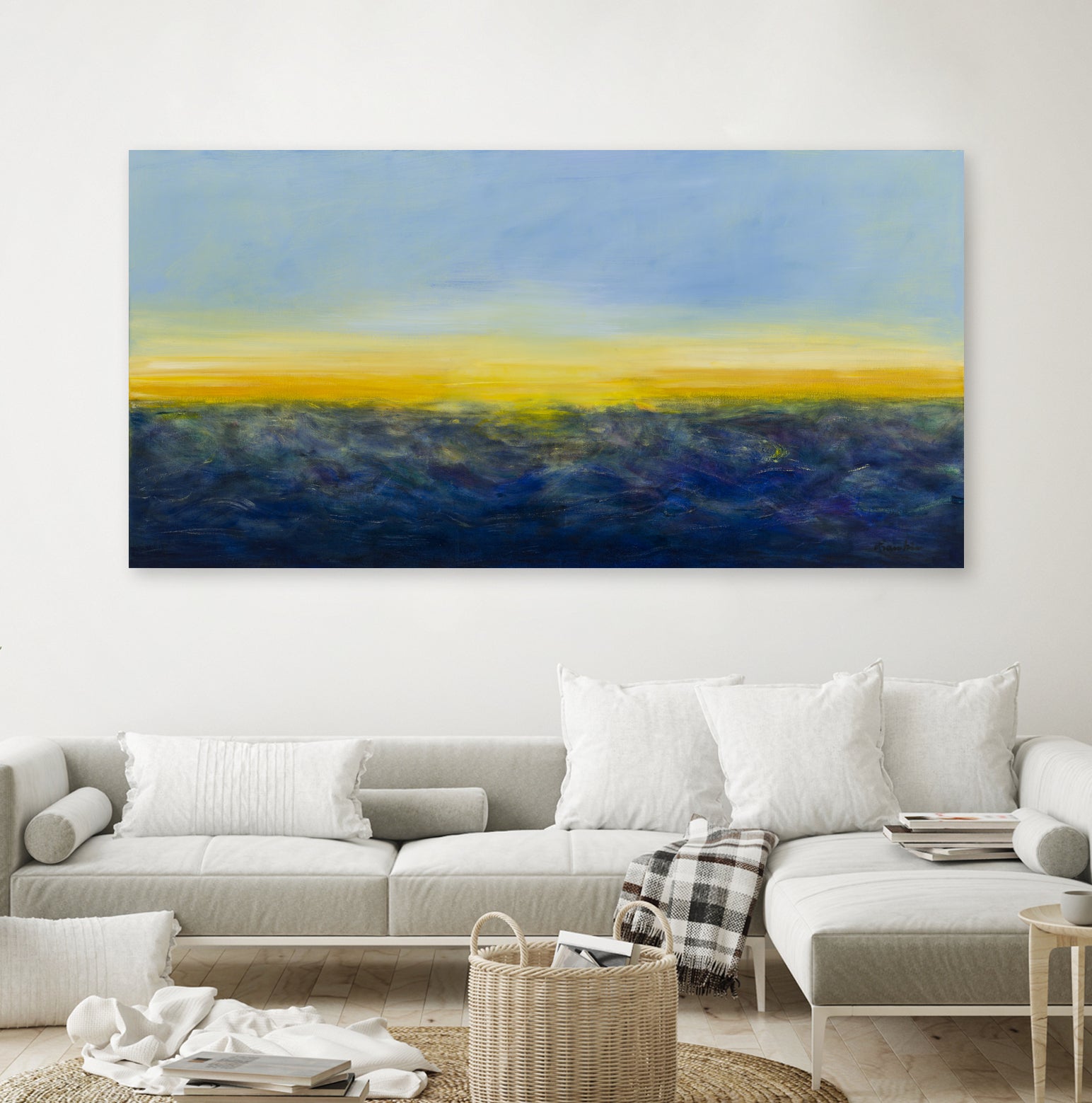 Ocean mood by Diane Lambin on GIANT ART - blue abstract ocean