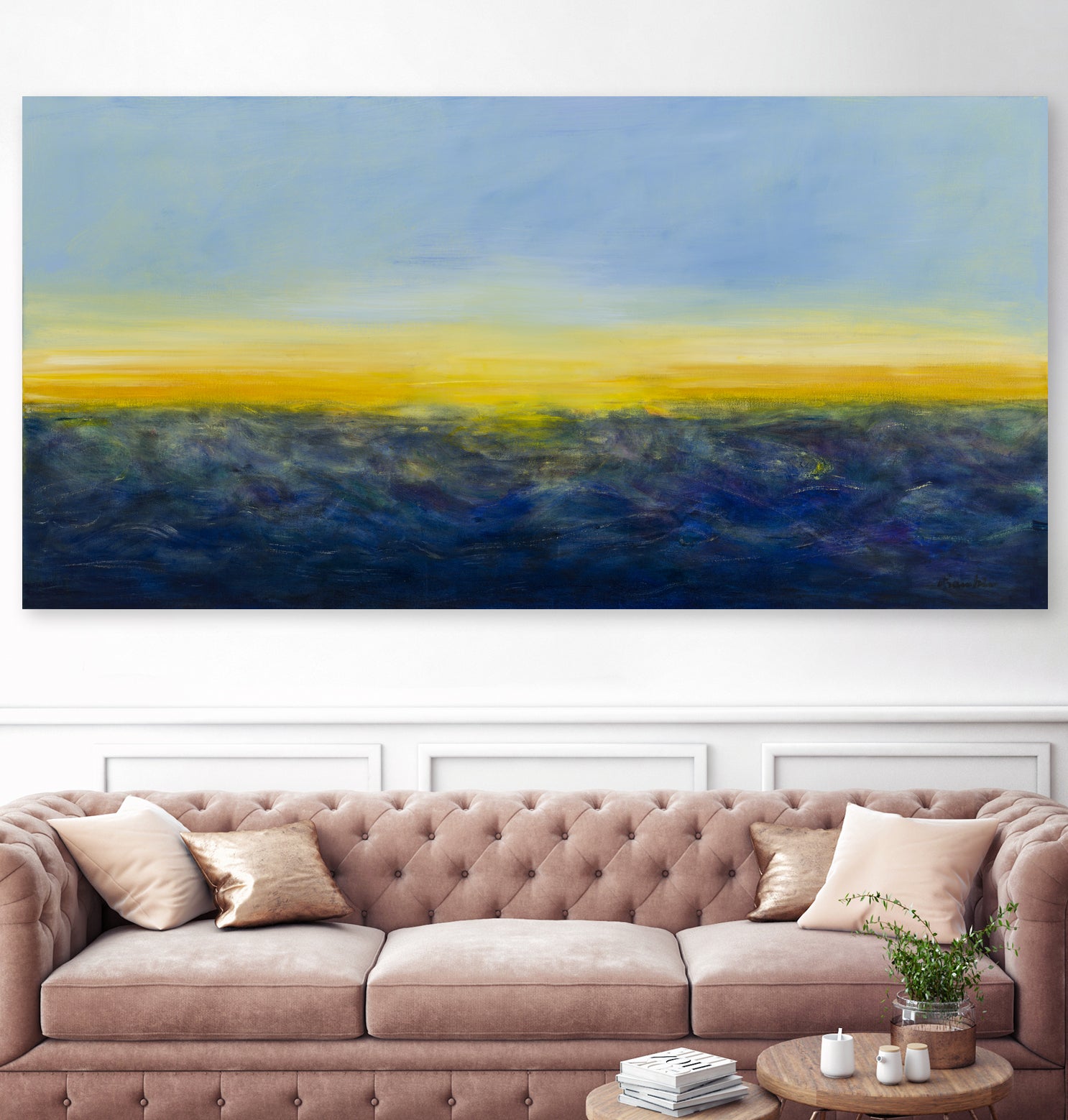 Ocean mood by Diane Lambin on GIANT ART - blue abstract ocean