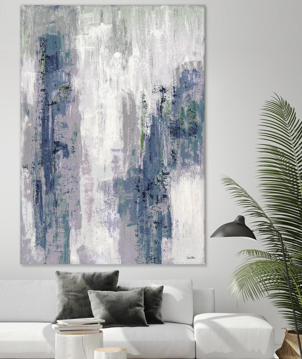 Blue Birch – Cool -3 by Lori Dubois on GIANT ART - blue abstract