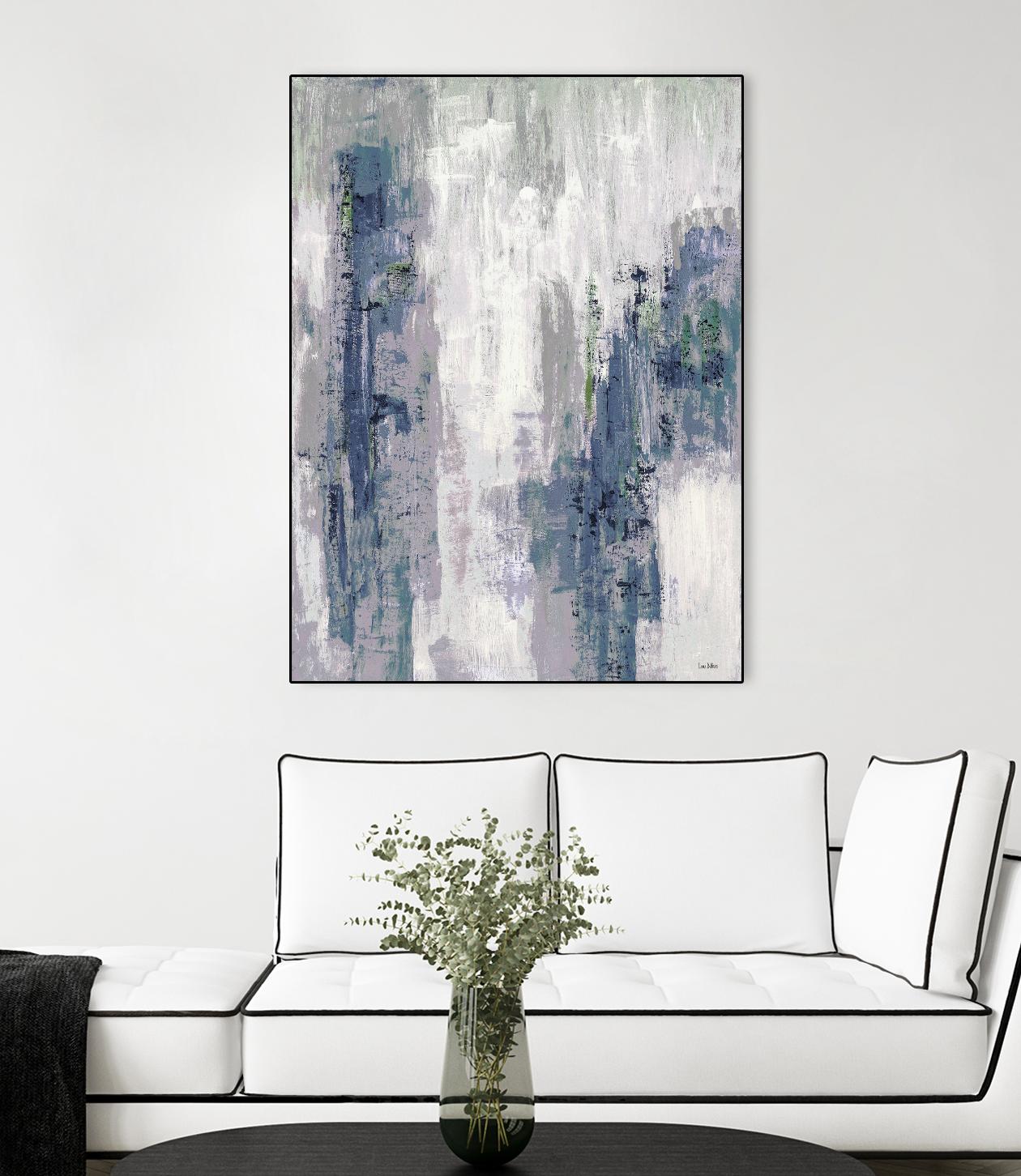 Blue Birch – Cool -3 by Lori Dubois on GIANT ART - blue abstract