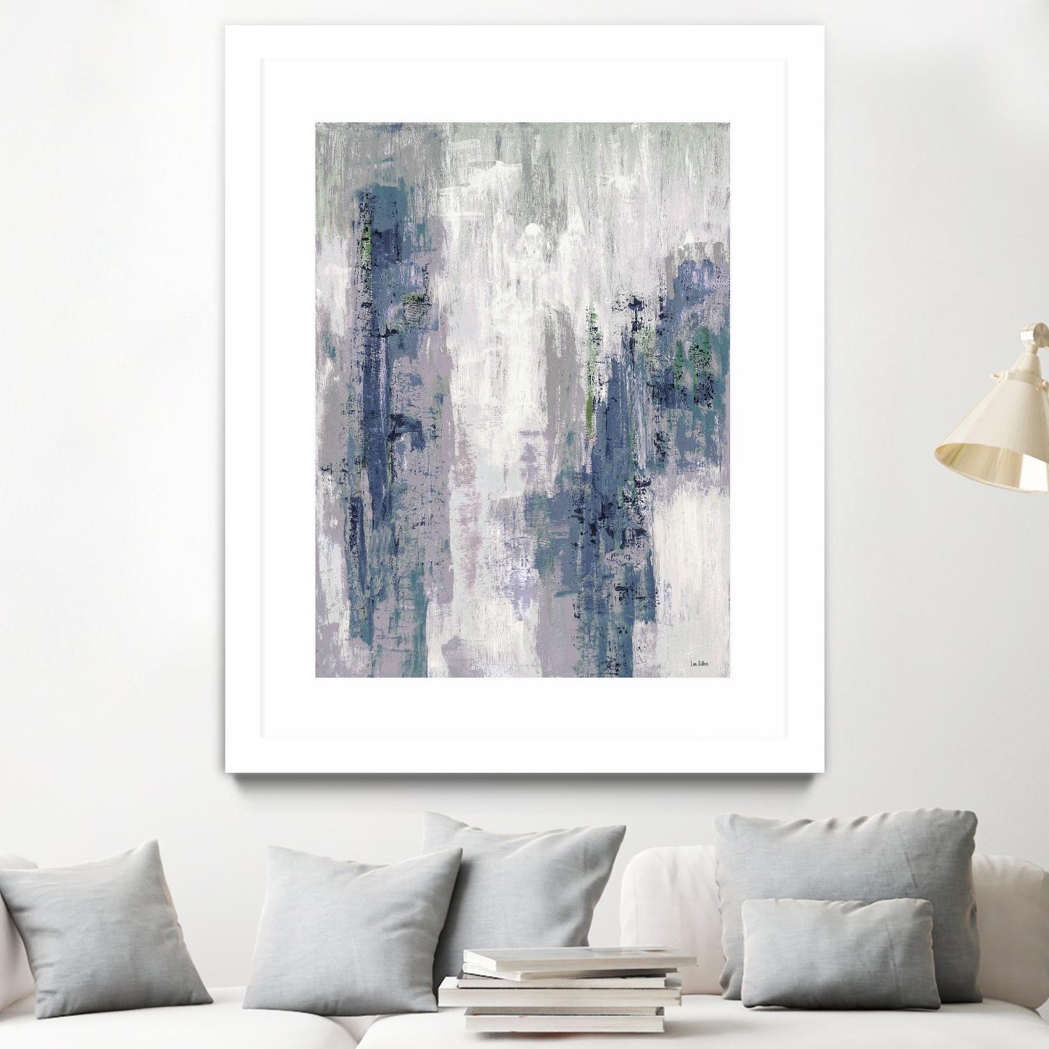 Blue Birch – Cool -3 by Lori Dubois on GIANT ART - blue abstract