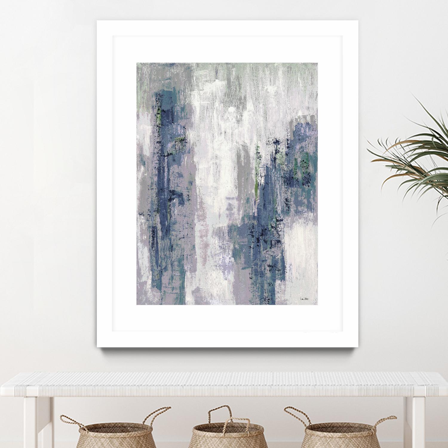 Blue Birch – Cool -3 by Lori Dubois on GIANT ART - blue abstract