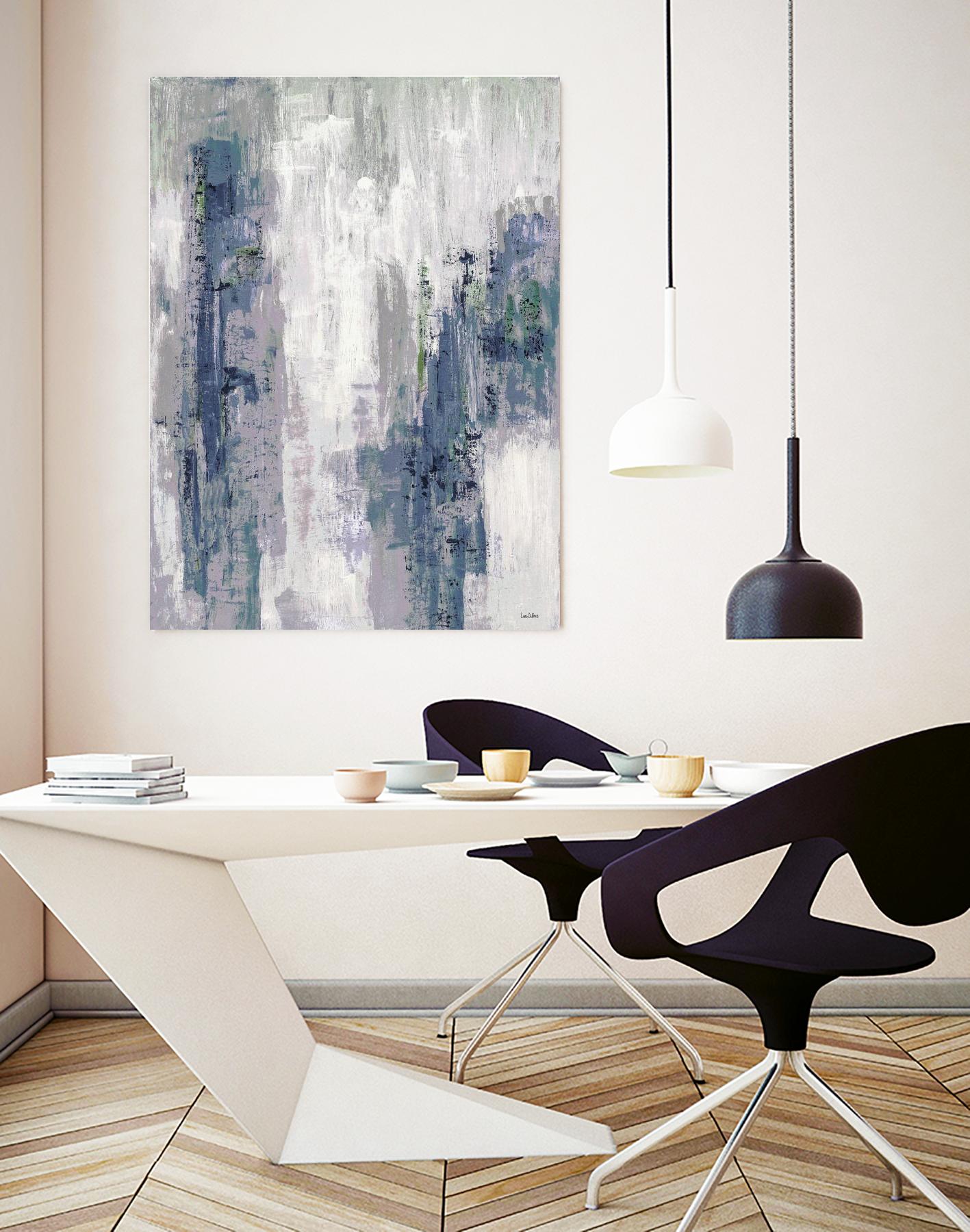 Blue Birch – Cool -3 by Lori Dubois on GIANT ART - blue abstract