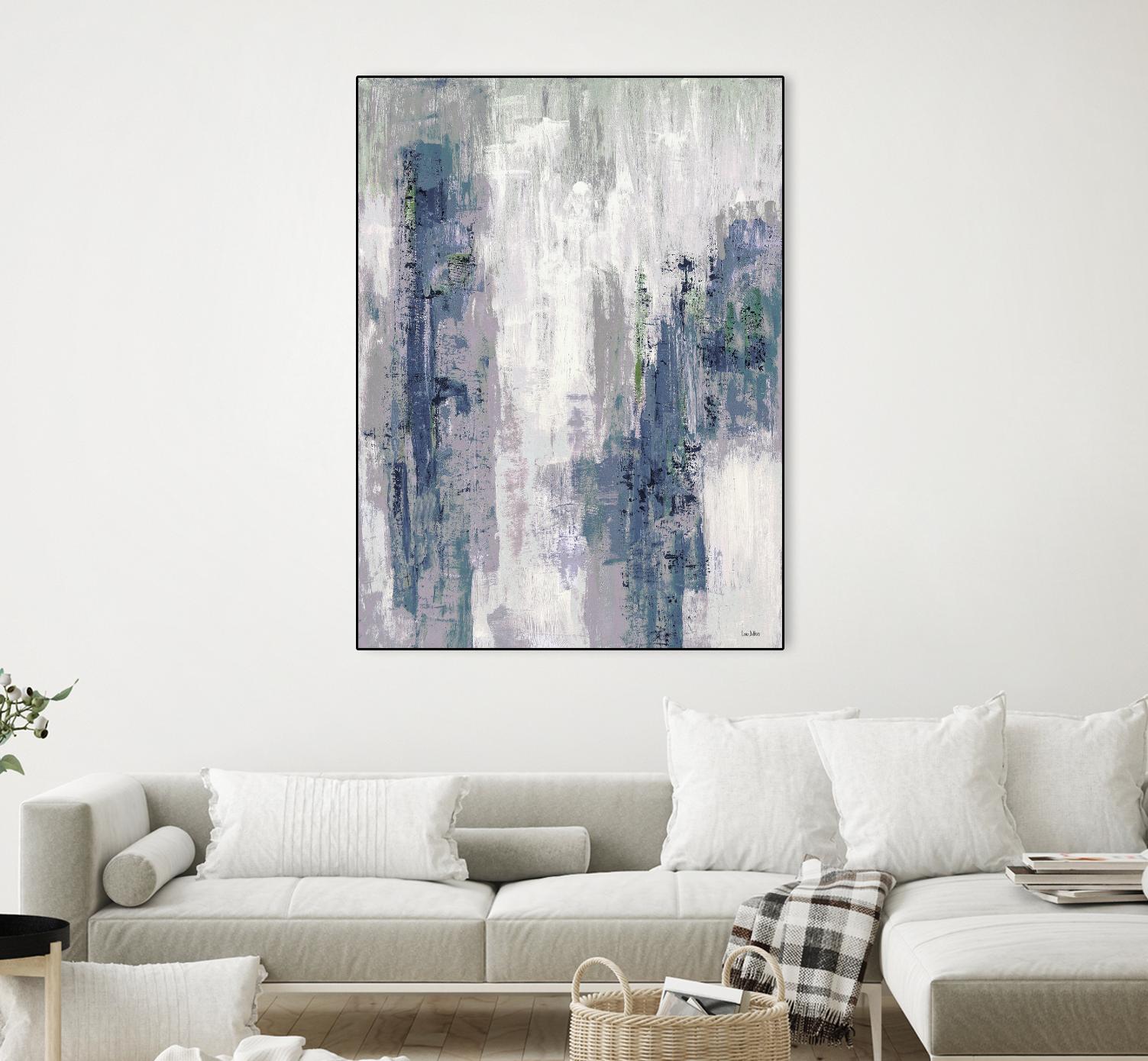 Blue Birch – Cool -3 by Lori Dubois on GIANT ART - blue abstract
