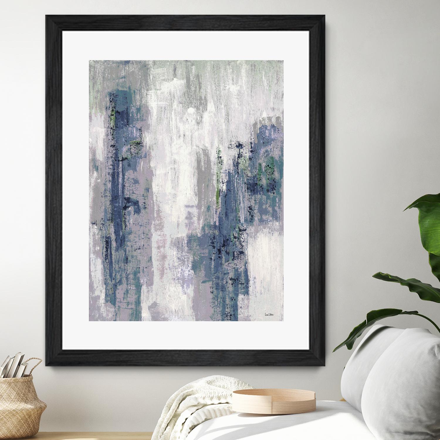 Blue Birch – Cool -3 by Lori Dubois on GIANT ART - blue abstract