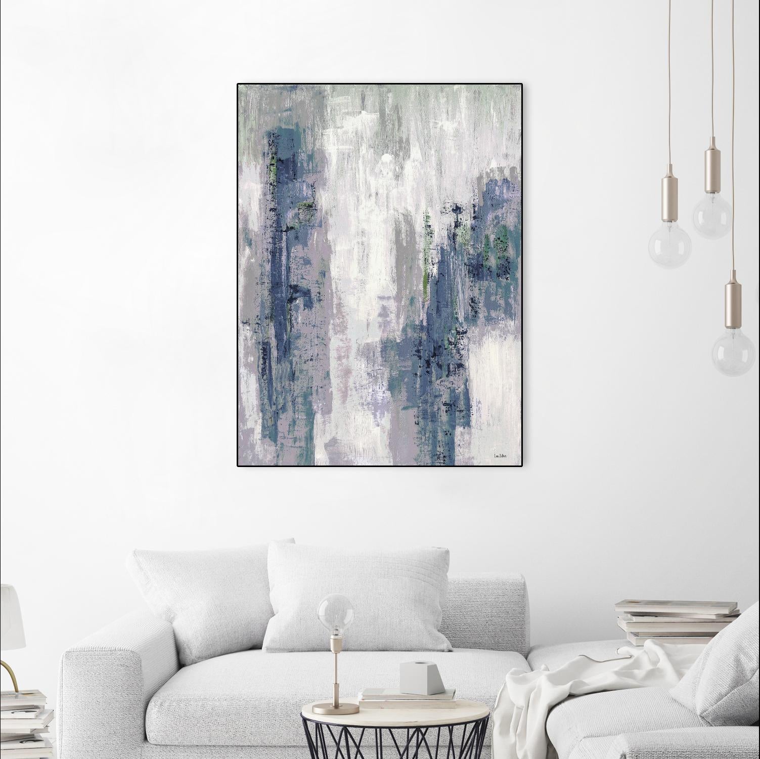 Blue Birch – Cool -3 by Lori Dubois on GIANT ART - blue abstract
