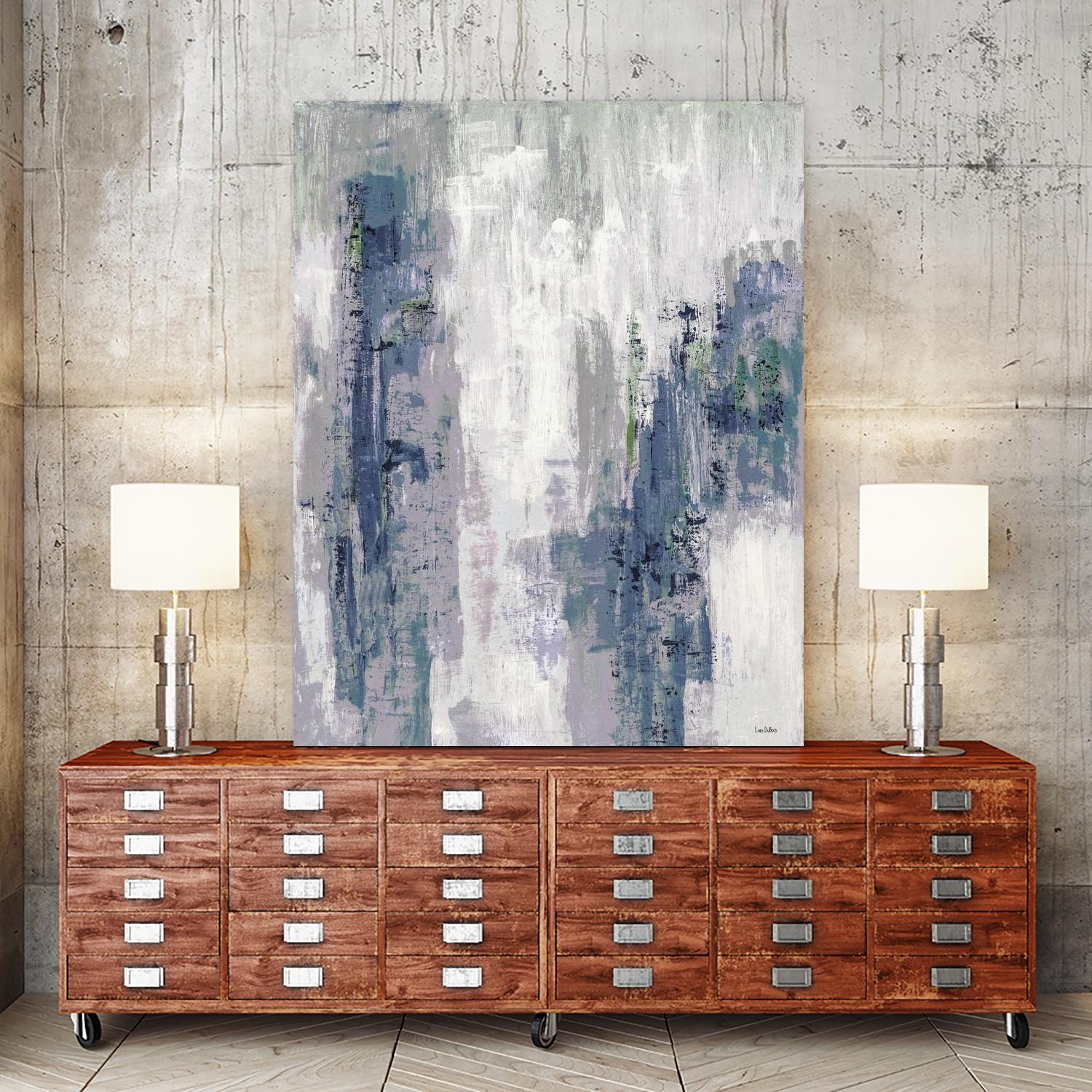 Blue Birch – Cool -3 by Lori Dubois on GIANT ART - blue abstract