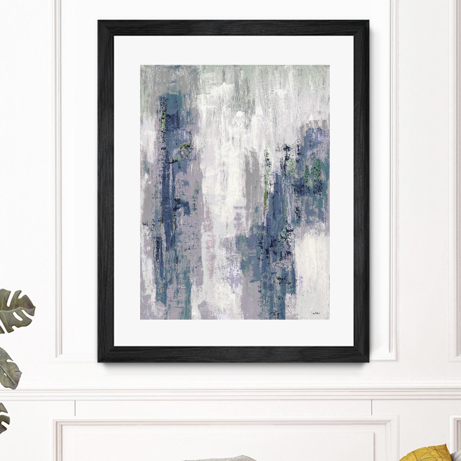 Blue Birch – Cool -3 by Lori Dubois on GIANT ART - blue abstract